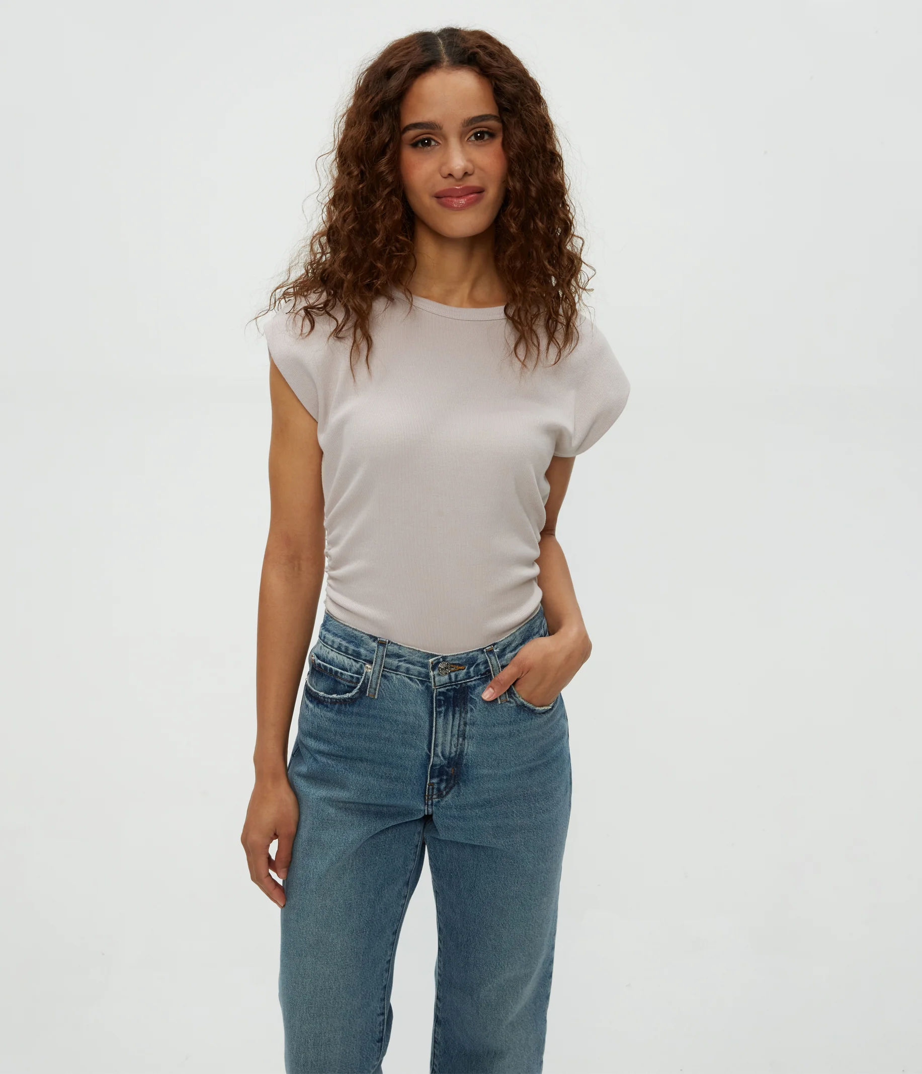 Joni Power Shoulder Tee - Image 24