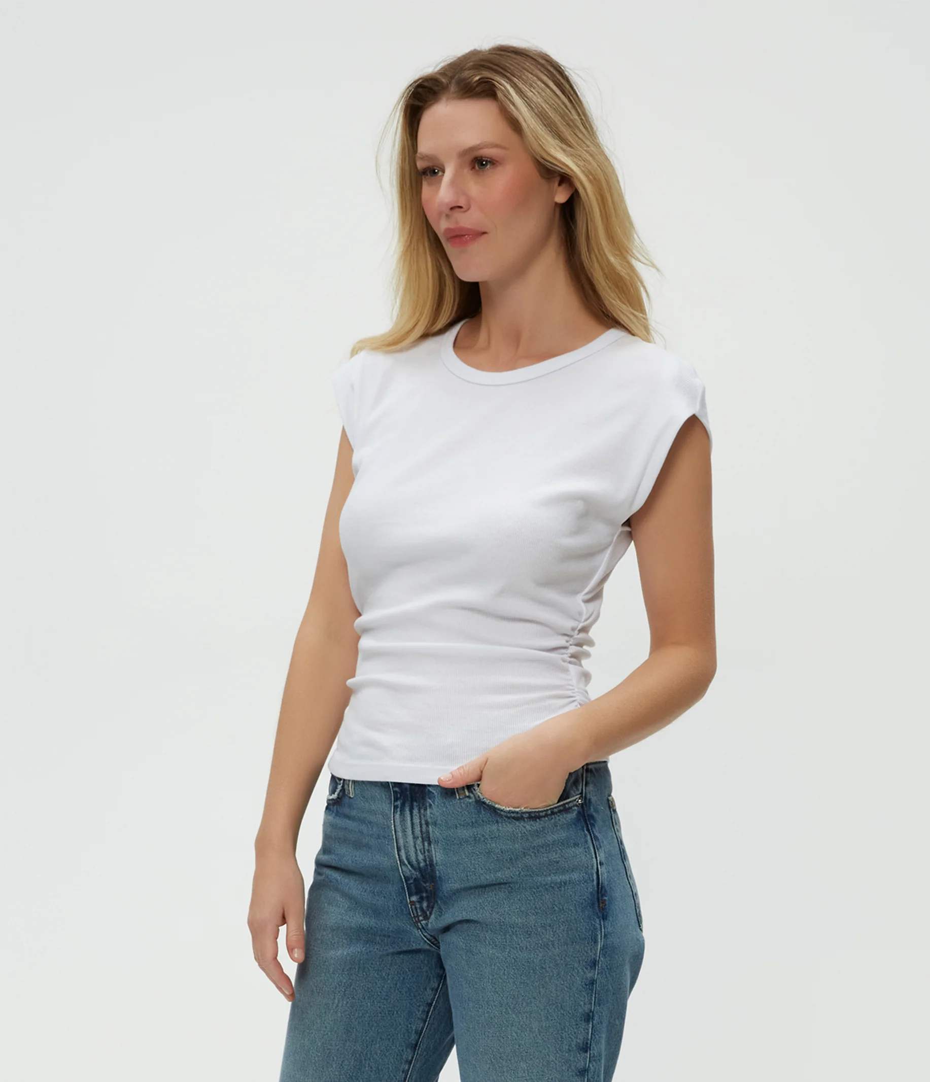 Joni Power Shoulder Tee - Image 3