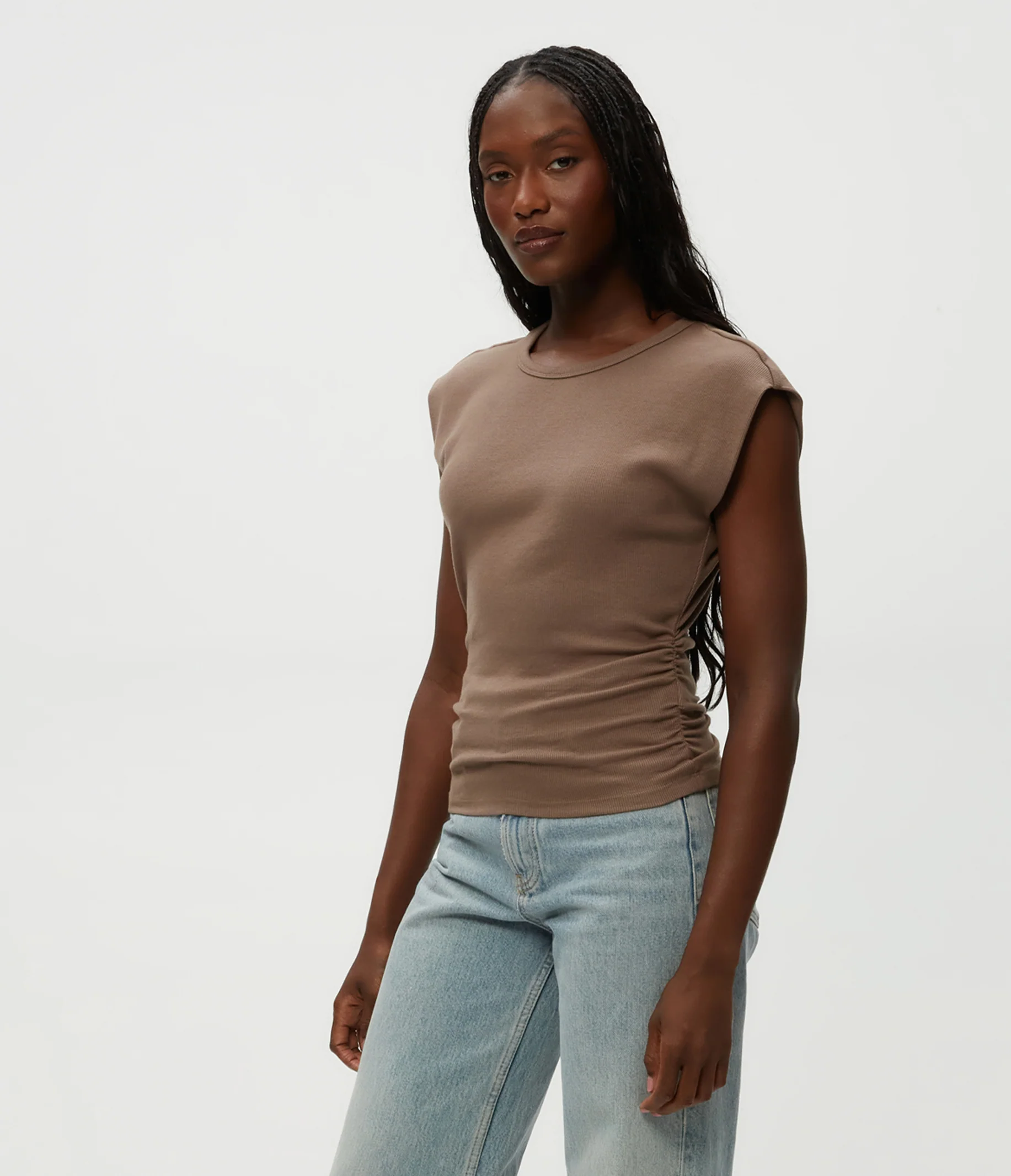 Joni Power Shoulder Tee - Image 30