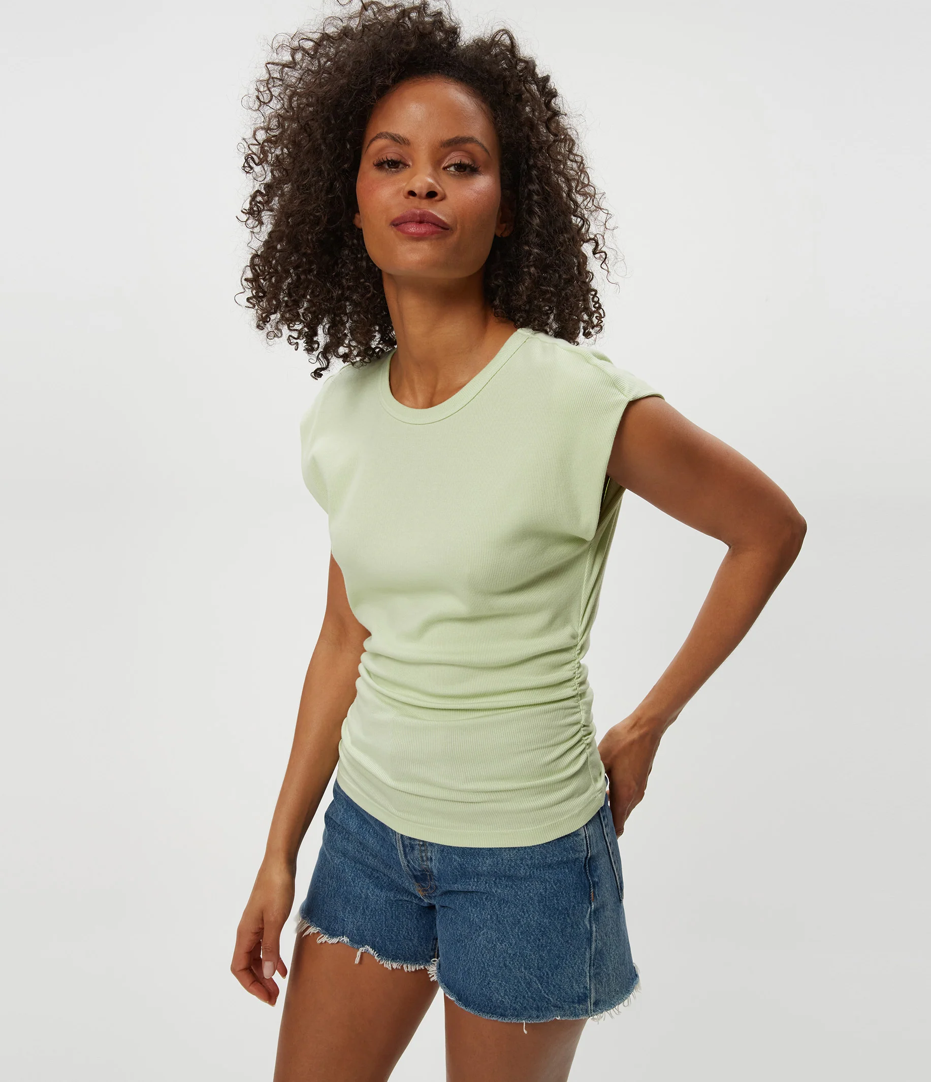 Joni Power Shoulder Tee - Image 41