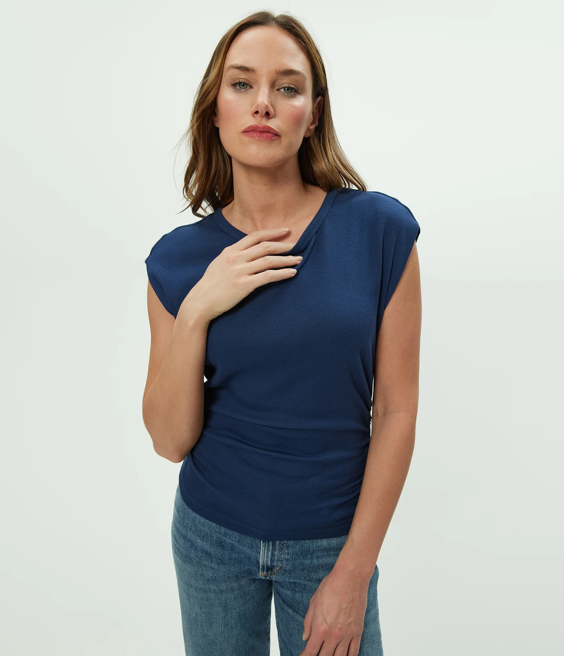 Joni Power Shoulder Tee - Image 49
