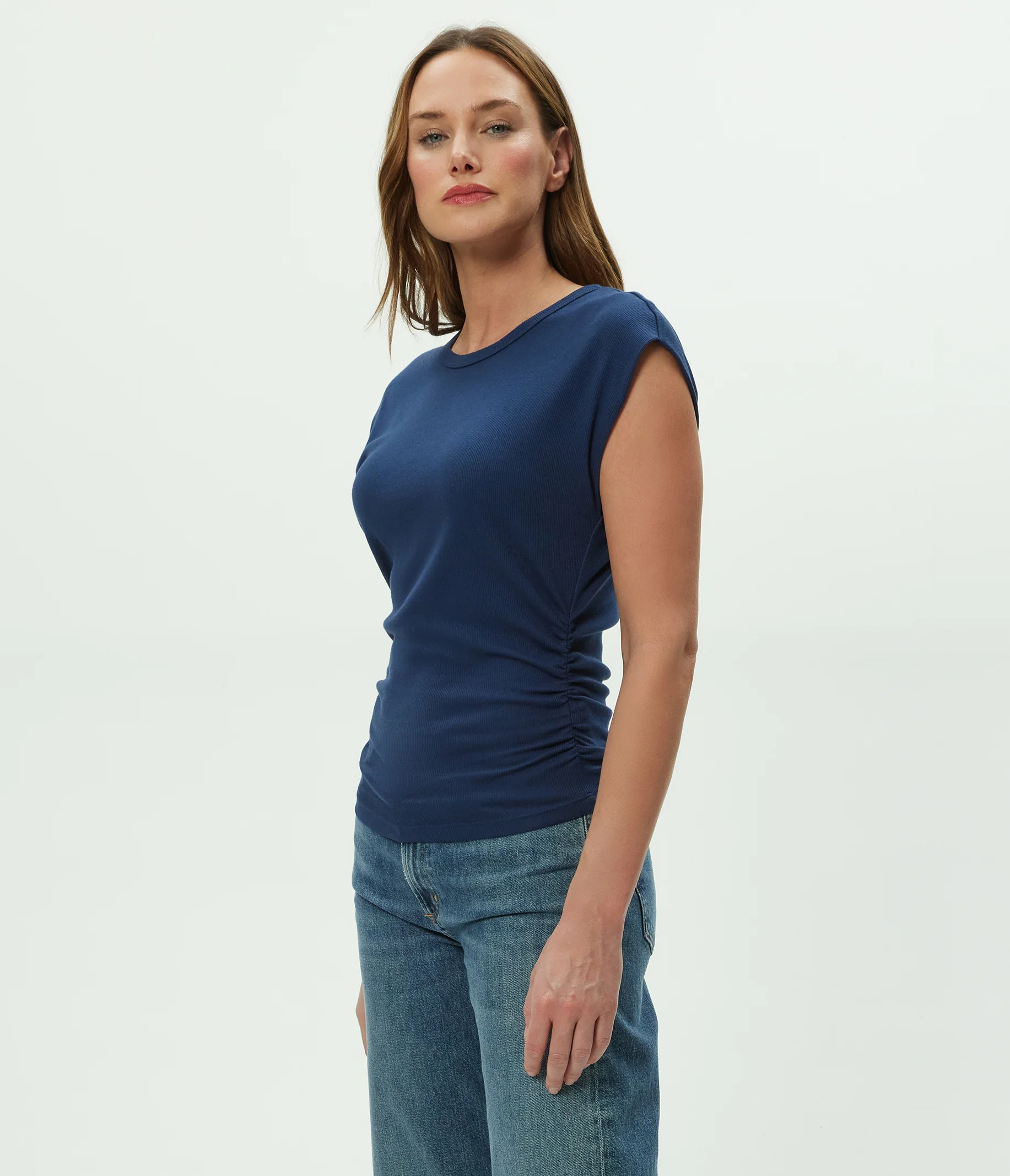 Joni Power Shoulder Tee - Image 51