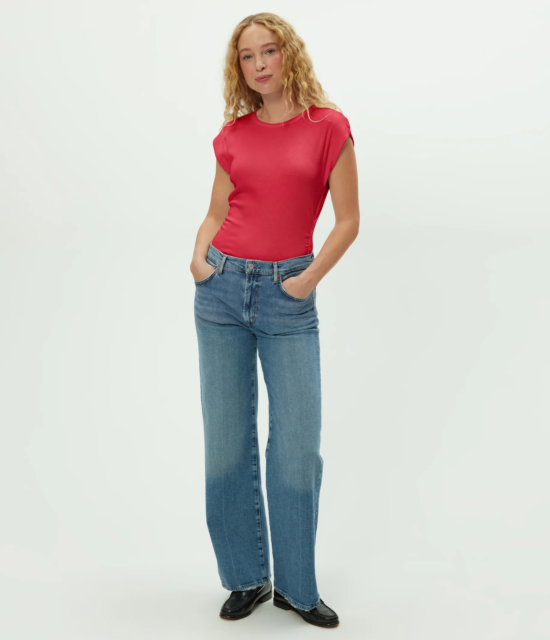 Joni Power Shoulder Tee - Image 53