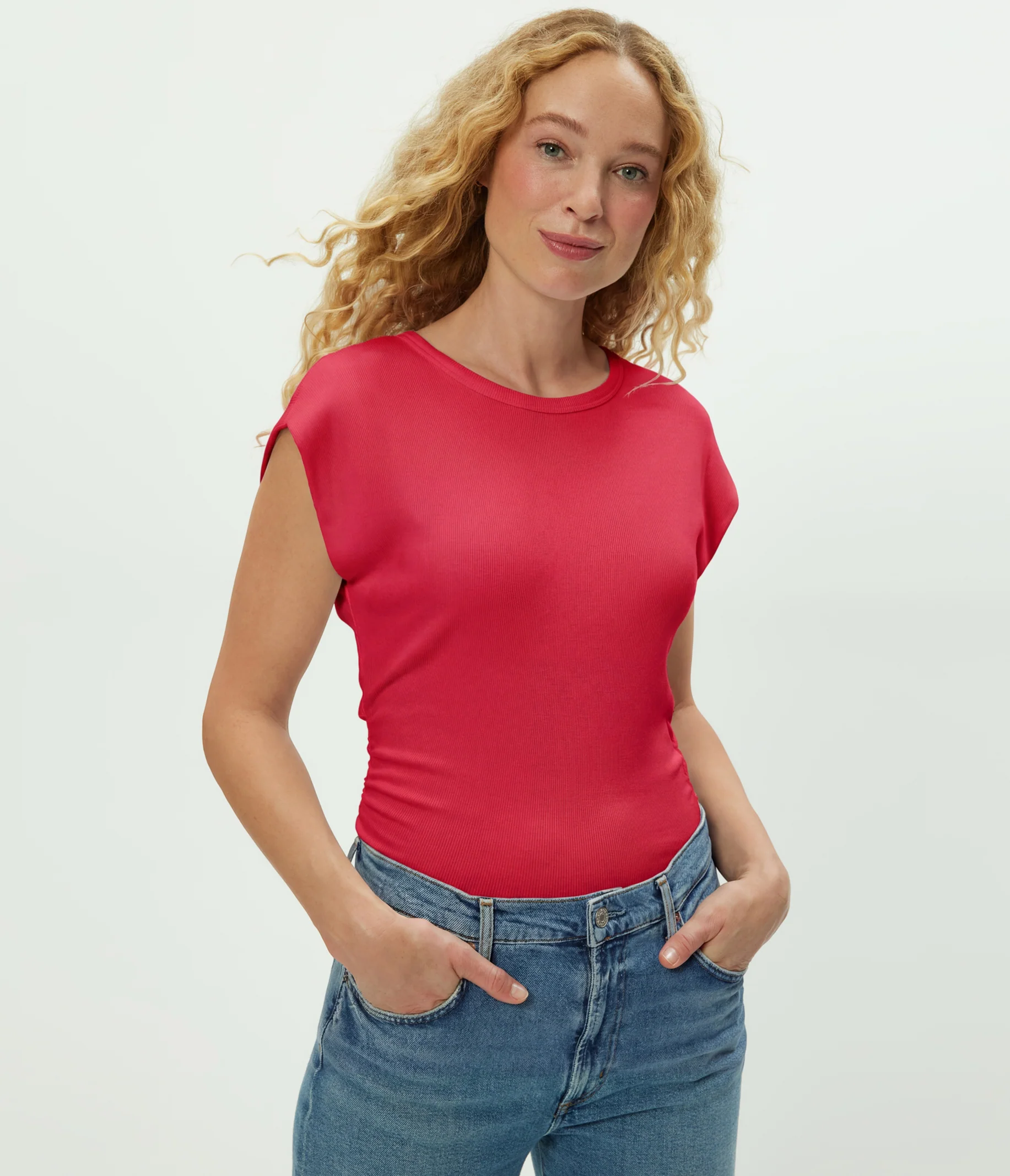Joni Power Shoulder Tee - Image 54