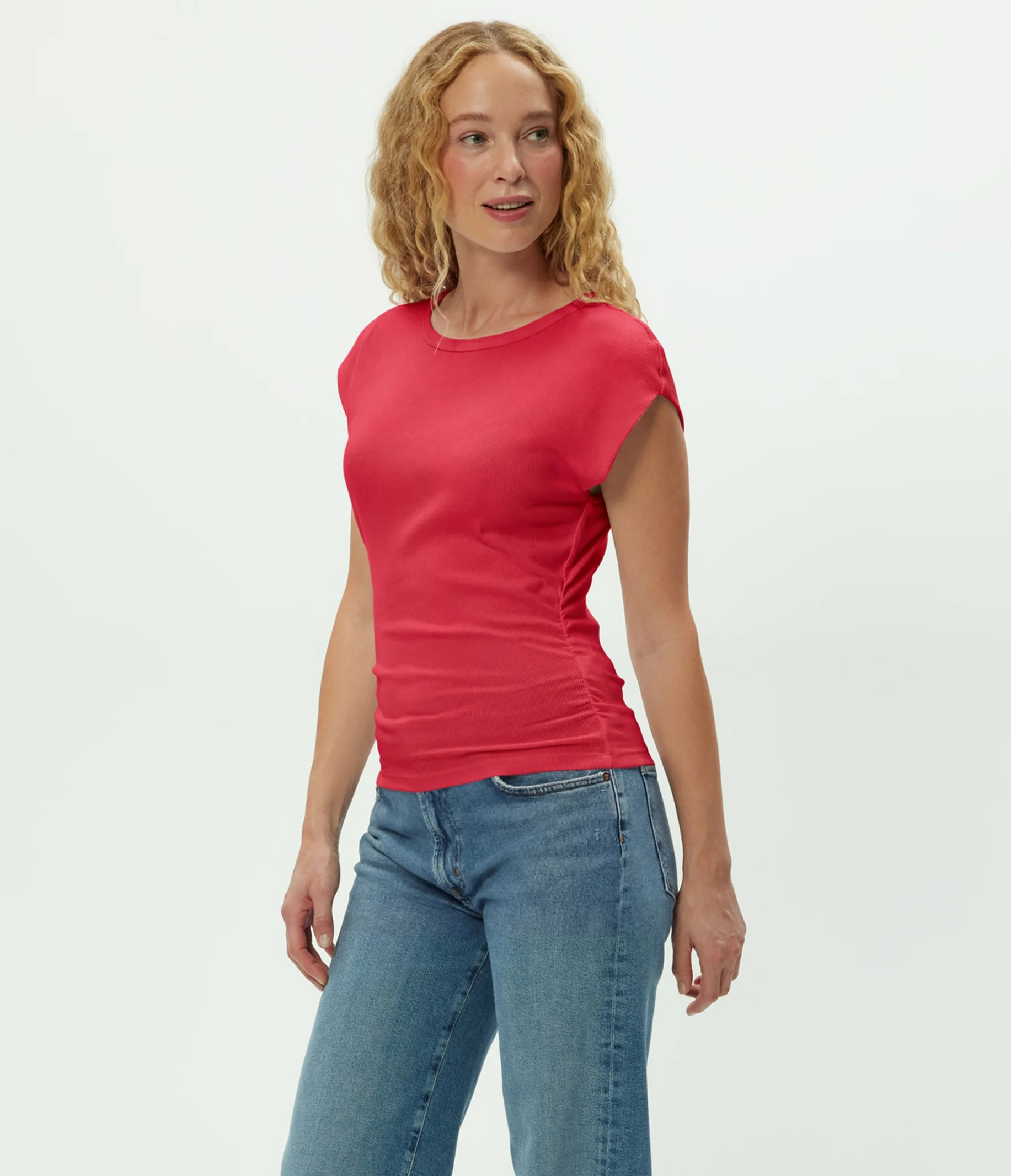 Joni Power Shoulder Tee - Image 55