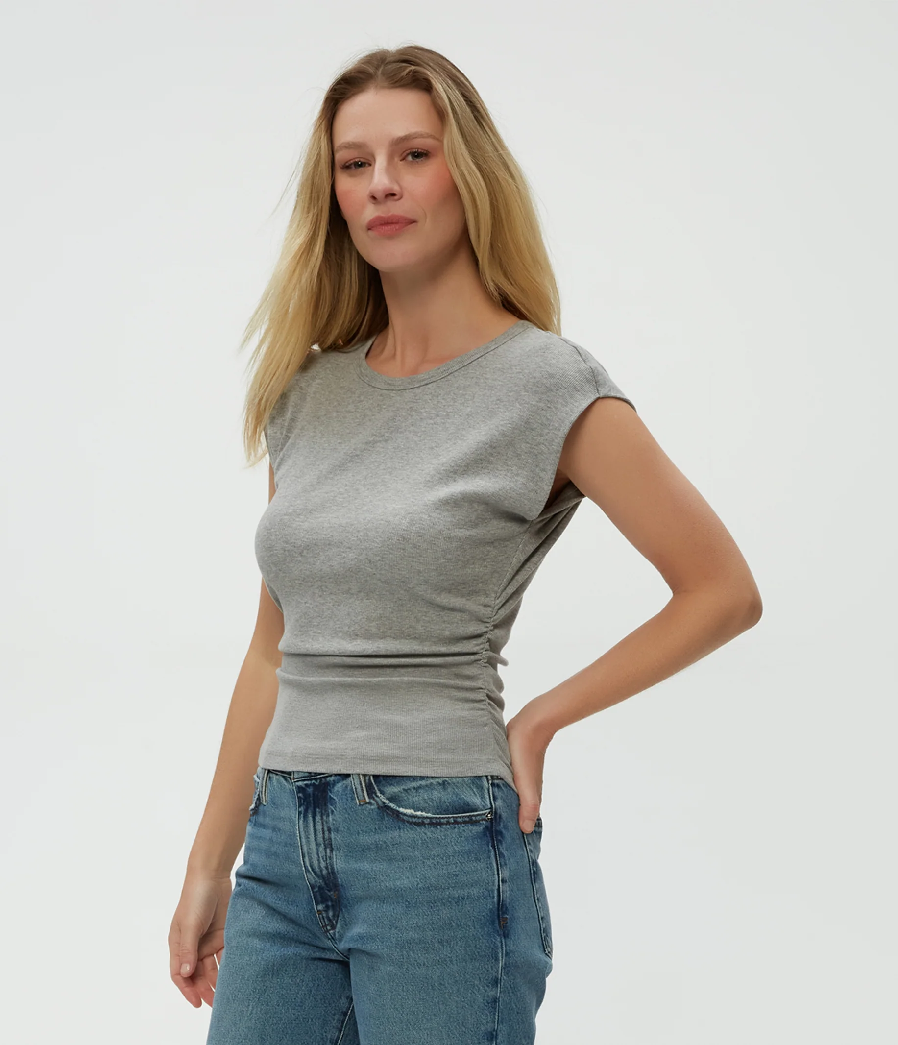 Joni Power Shoulder Tee - Image 7
