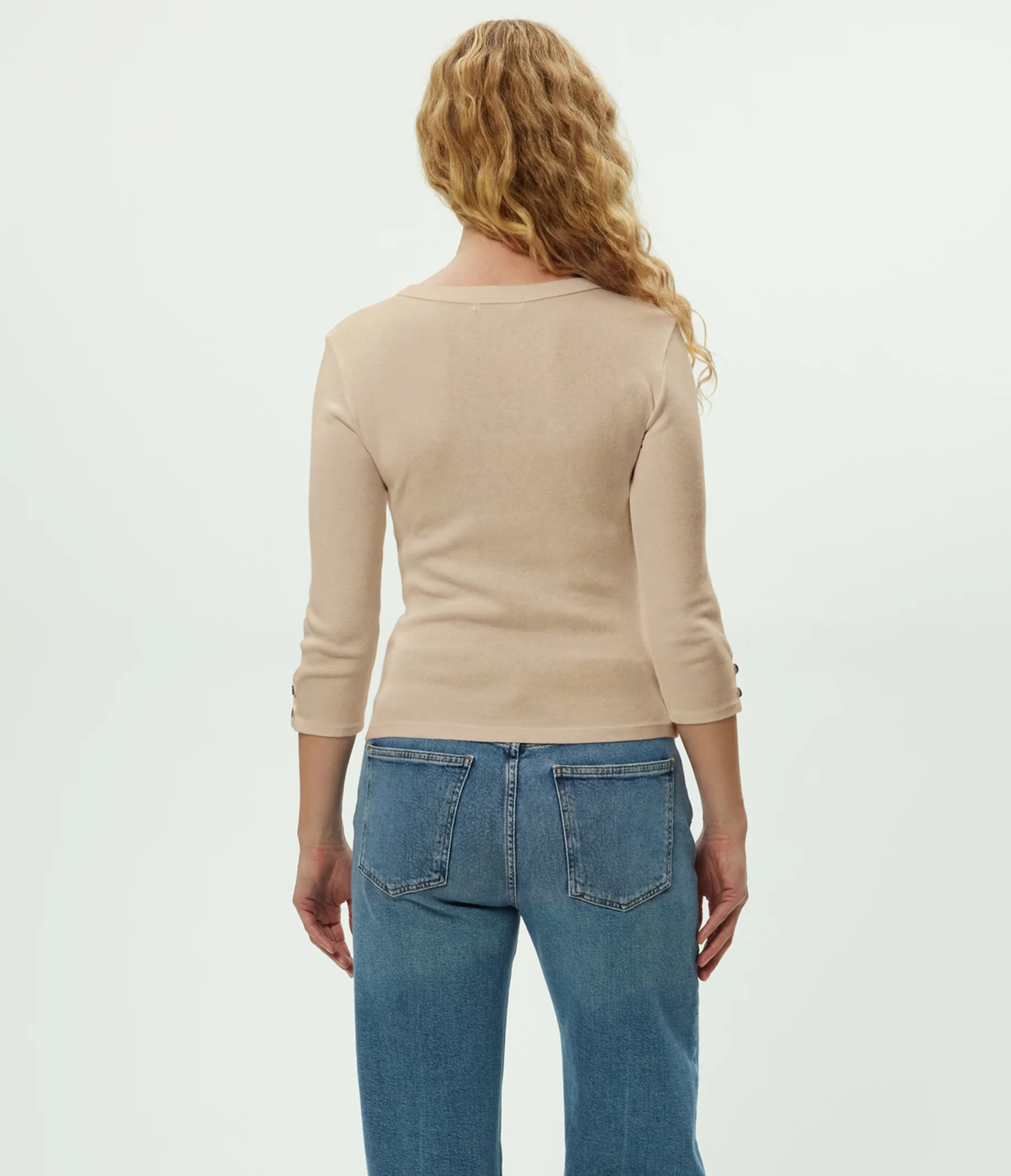 Joyce 3/4 Button Sleeve Tee - Image 11