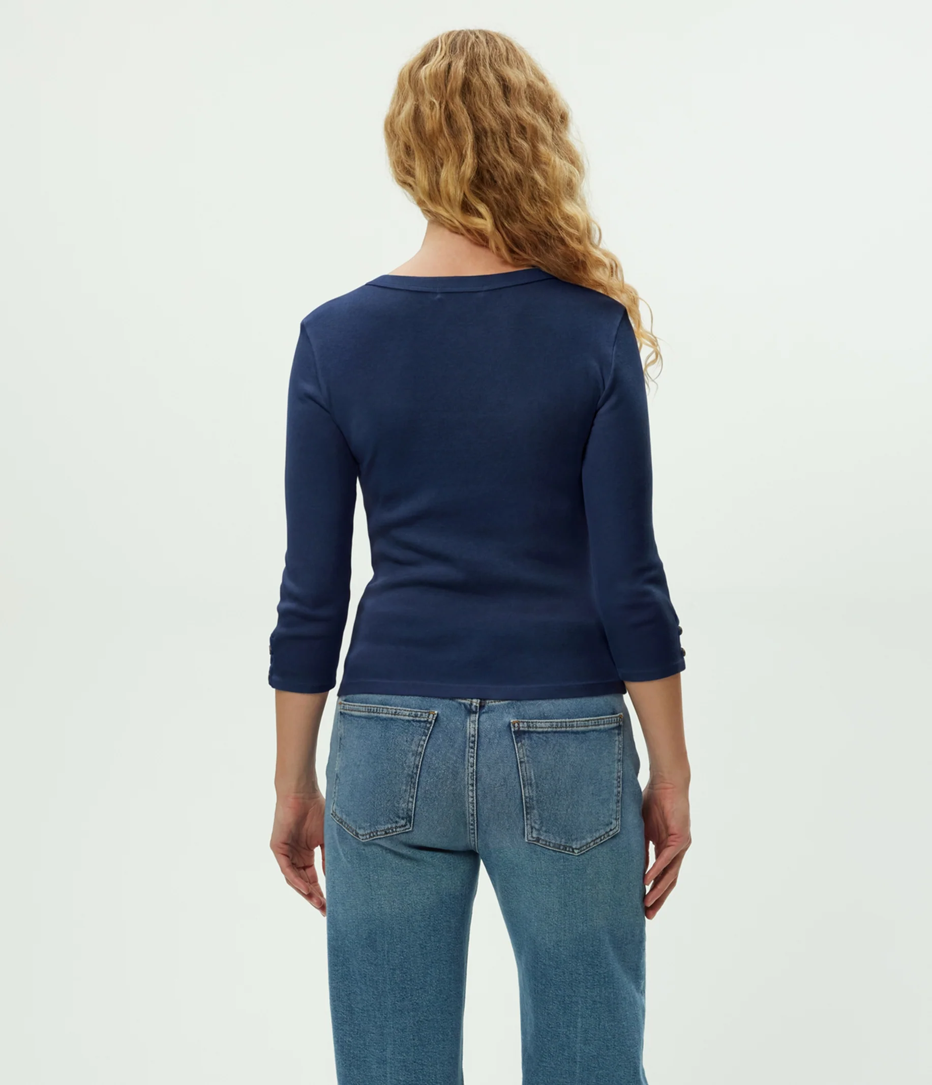 Joyce 3/4 Button Sleeve Tee - Image 14