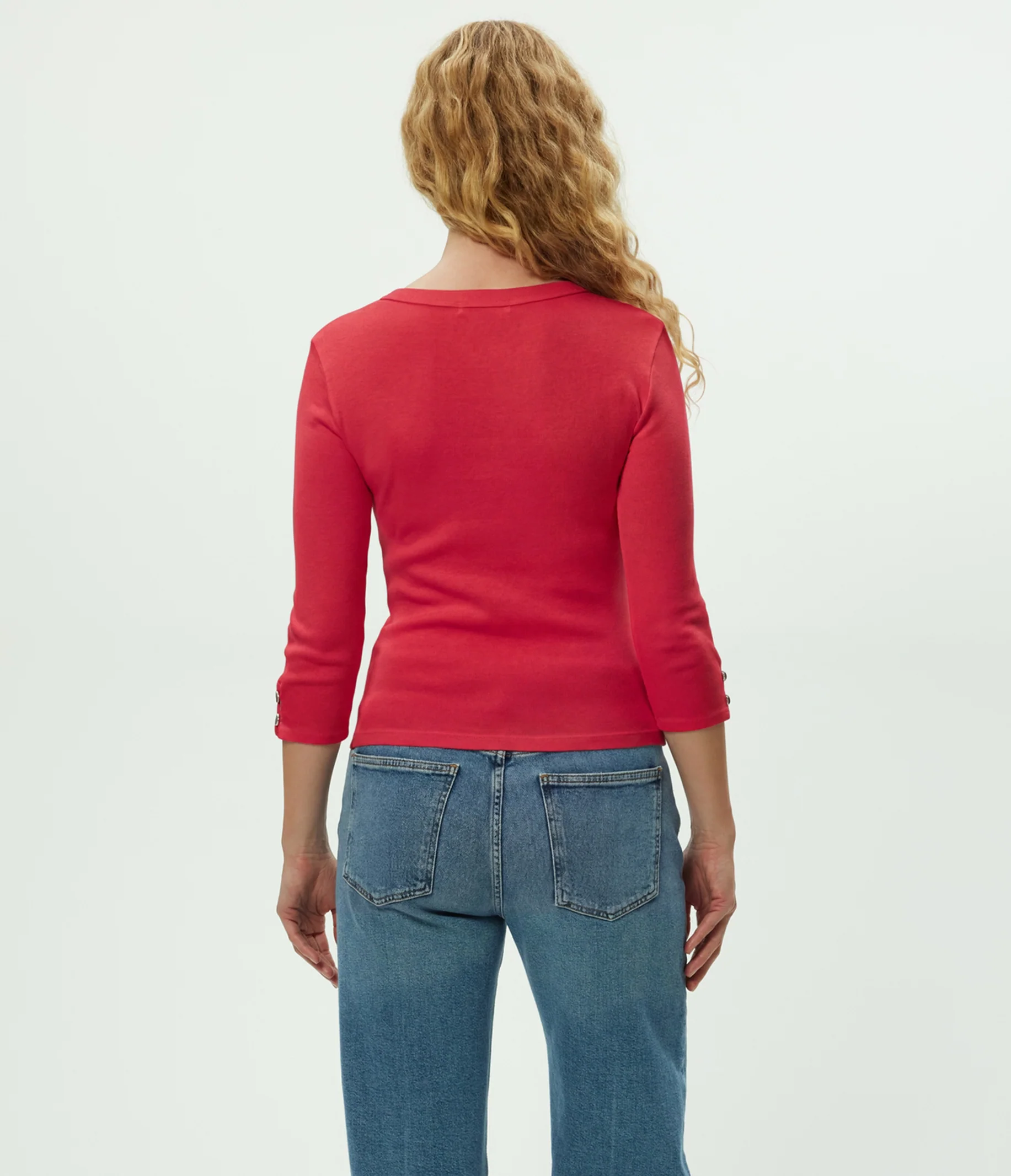 Joyce 3/4 Button Sleeve Tee - Image 18