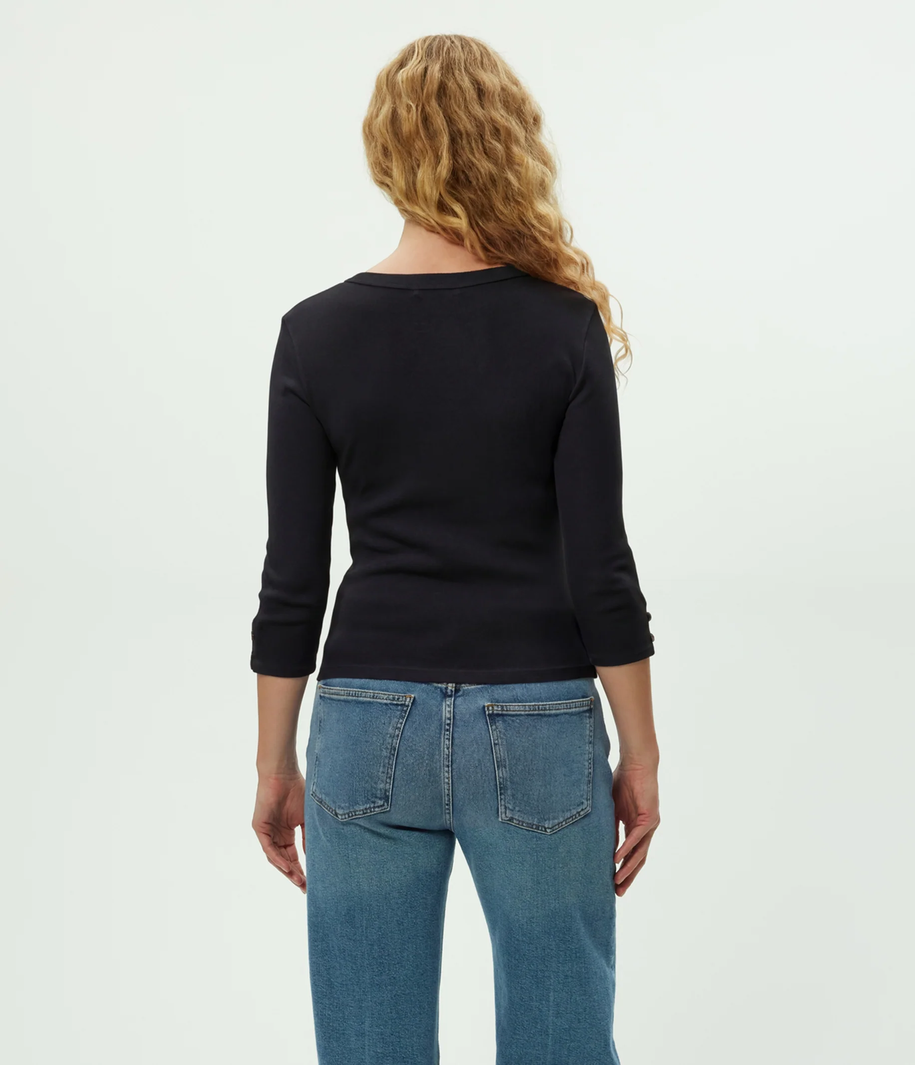 Joyce 3/4 Button Sleeve Tee - Image 7