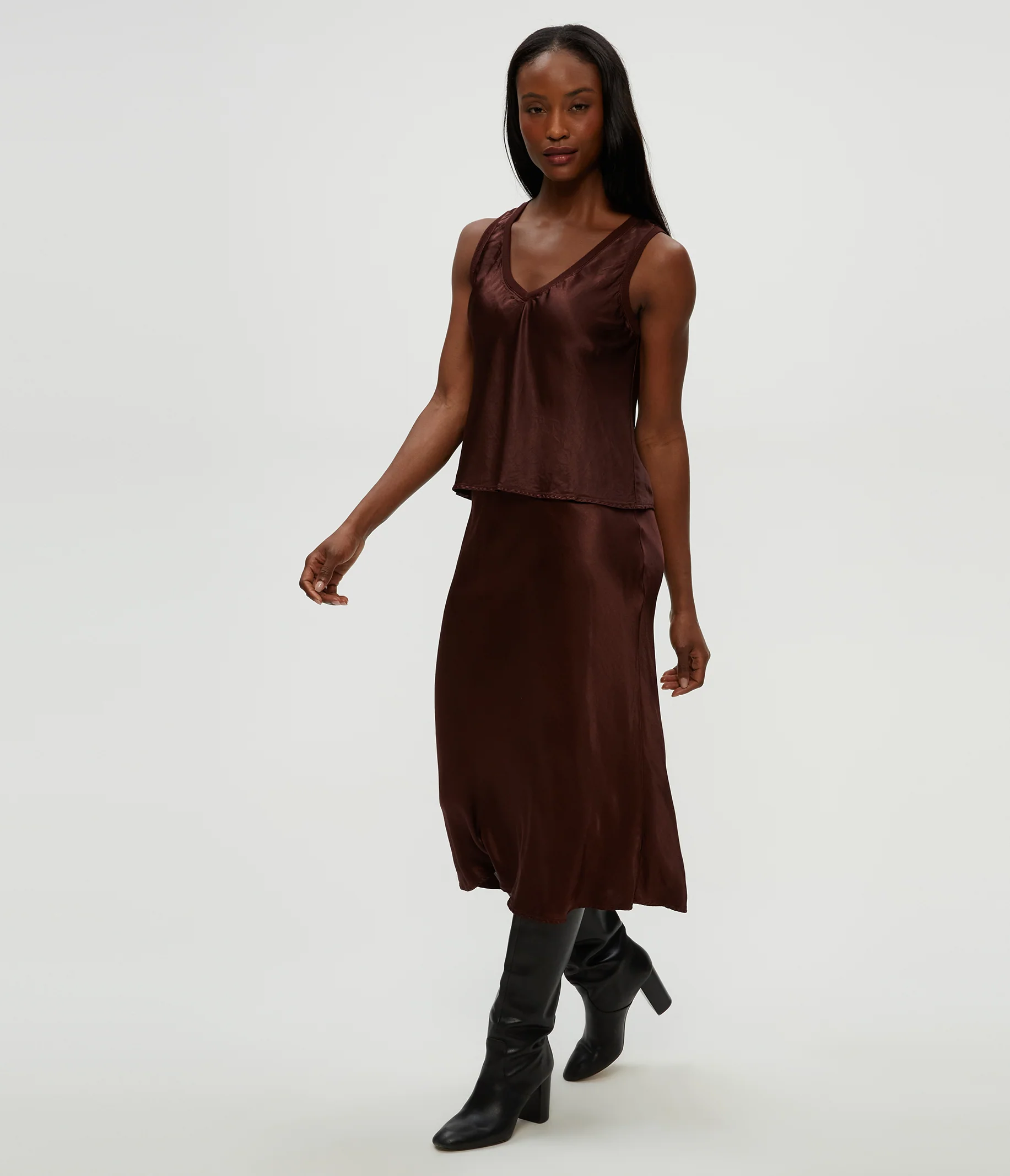 Leila Bias Midi Skirt - Image 11