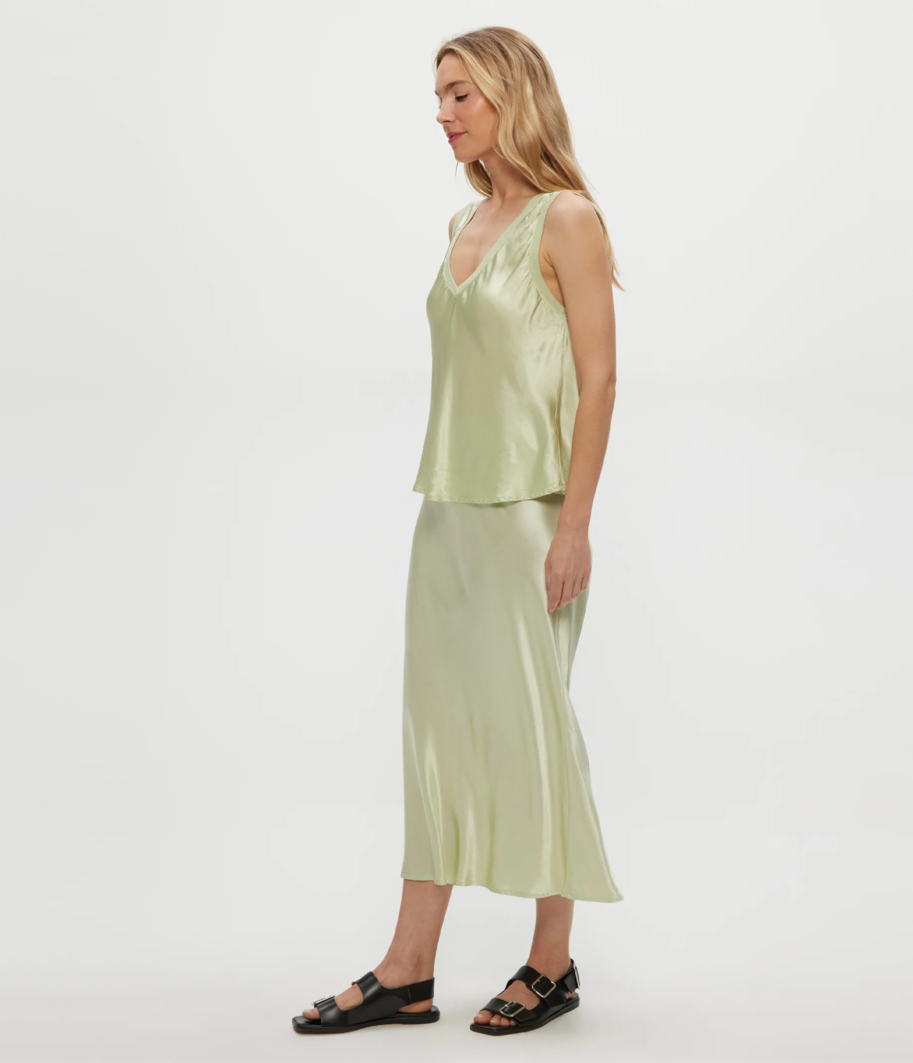 Leila Bias Midi Skirt - Image 15