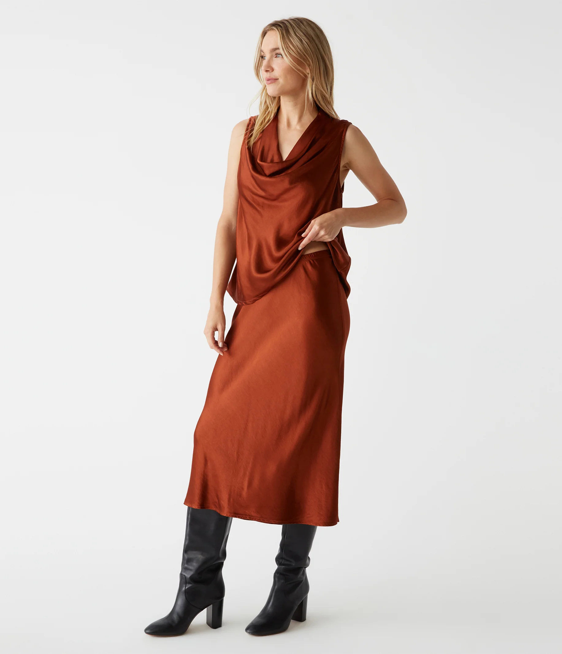 Leila Bias Midi Skirt - Image 41