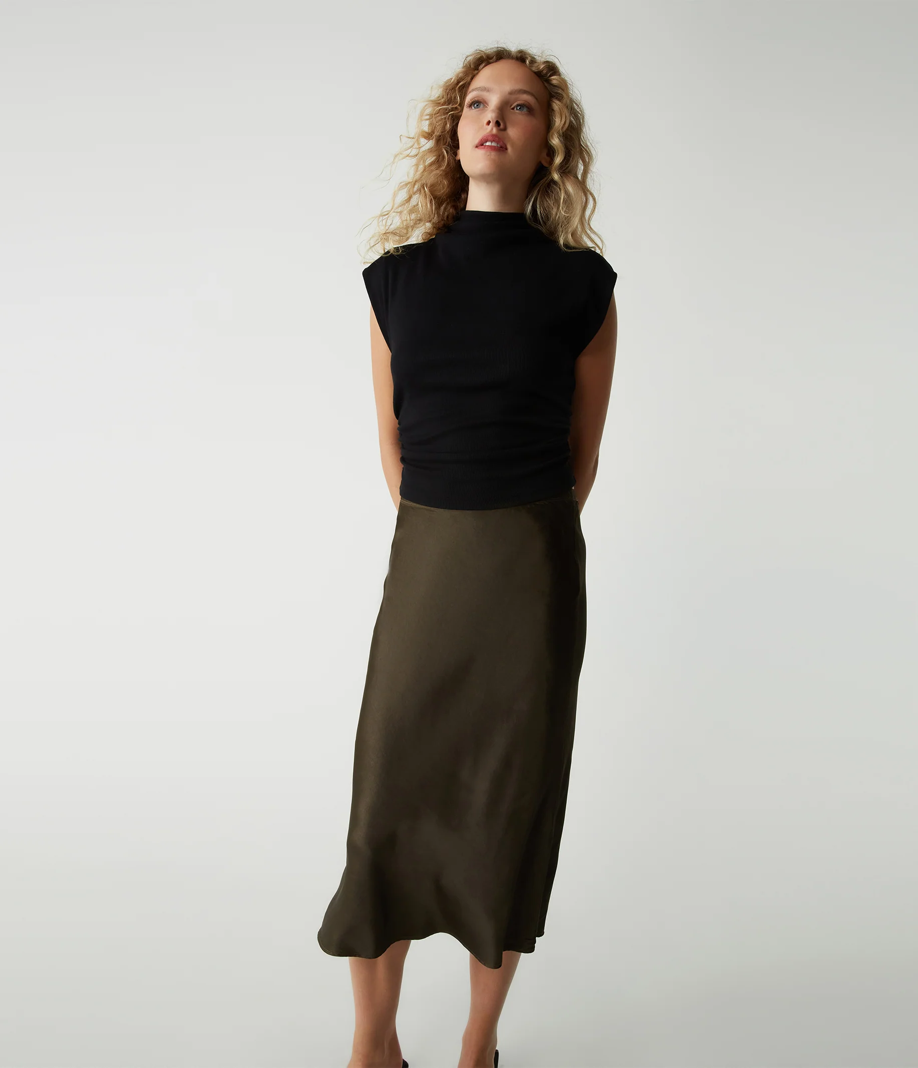 Leila Bias Midi Skirt - Image 79