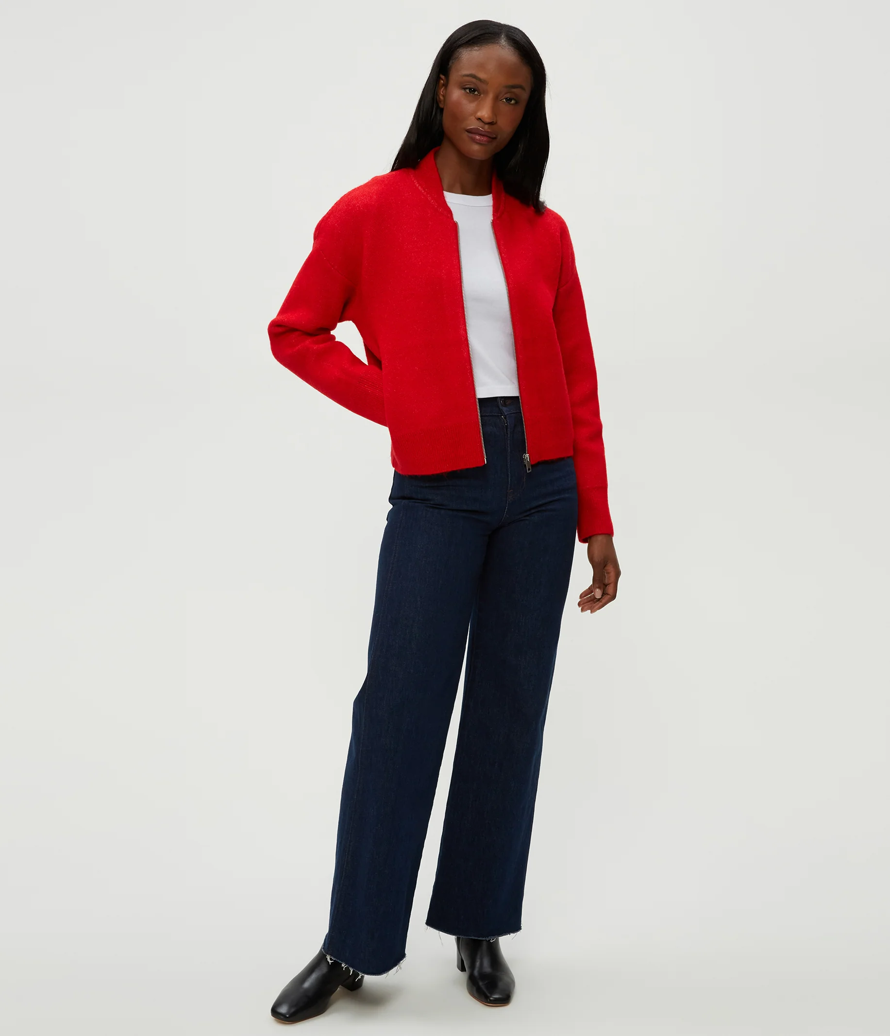 Lidia Cropped Bomber Jacket - Image 11