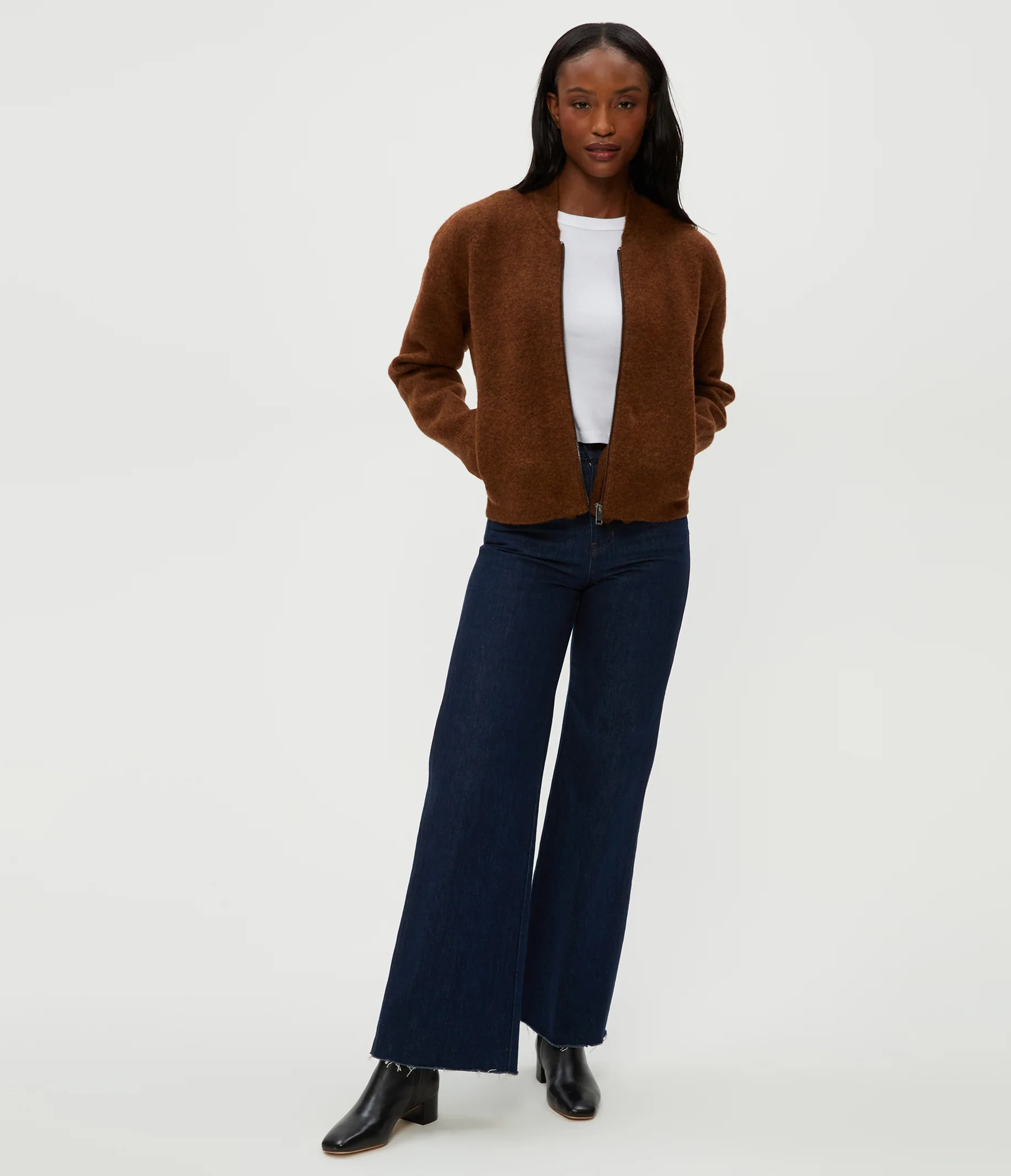 Lidia Cropped Bomber Jacket - Image 14