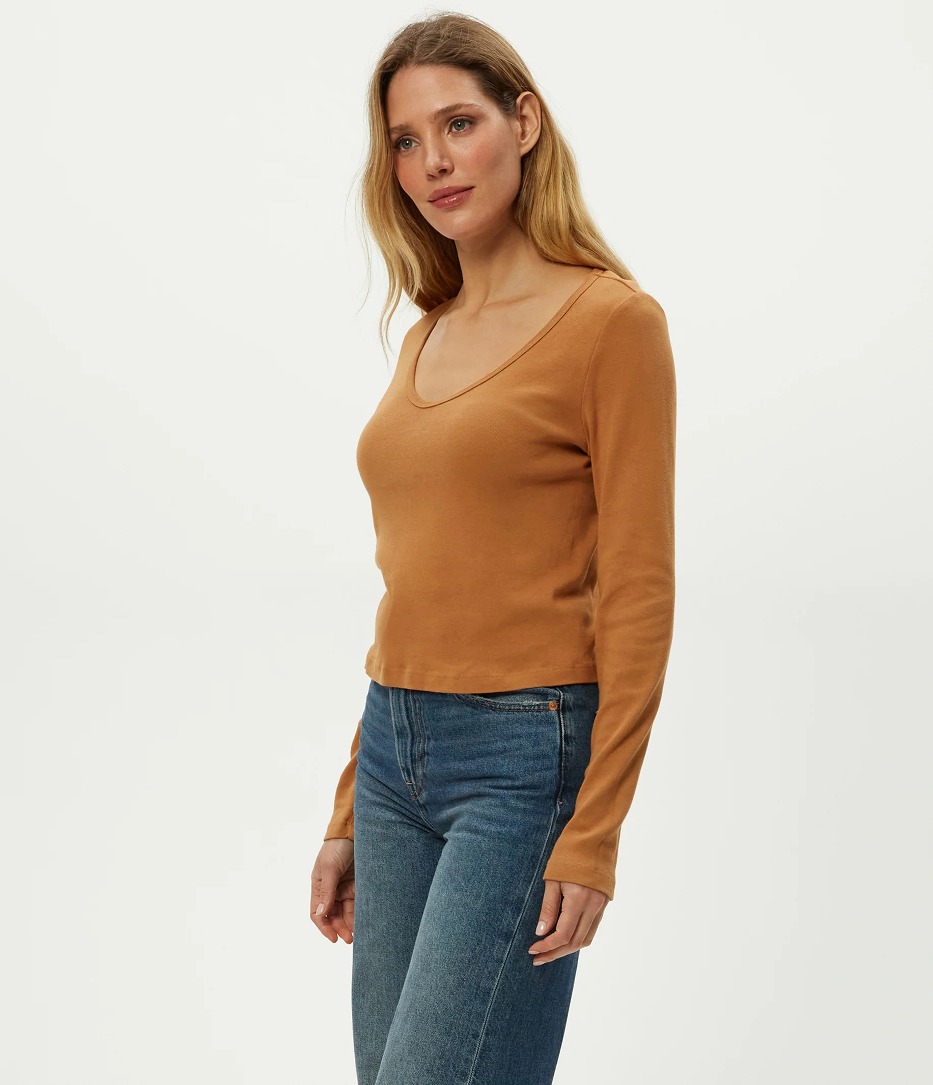 Lizzie V-Neck Long Sleeve Tee - Image 19