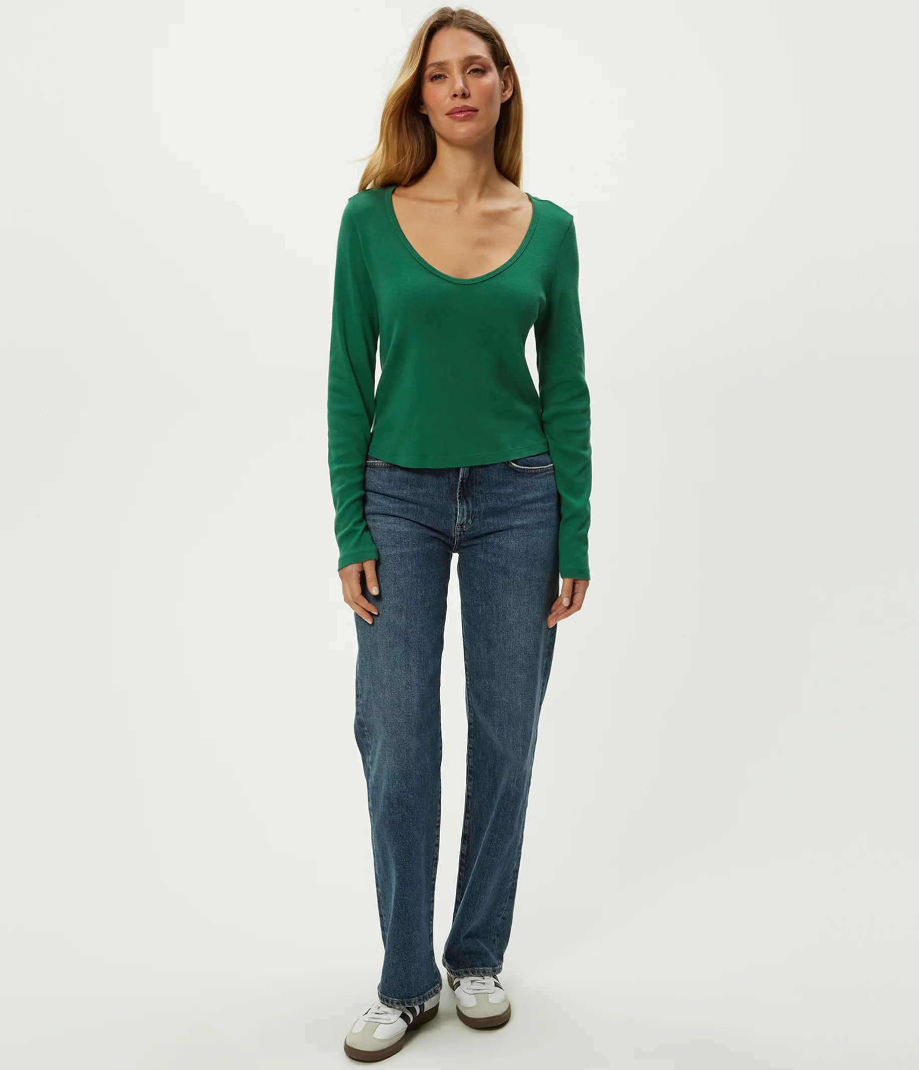 Lizzie V-Neck Long Sleeve Tee - Image 6