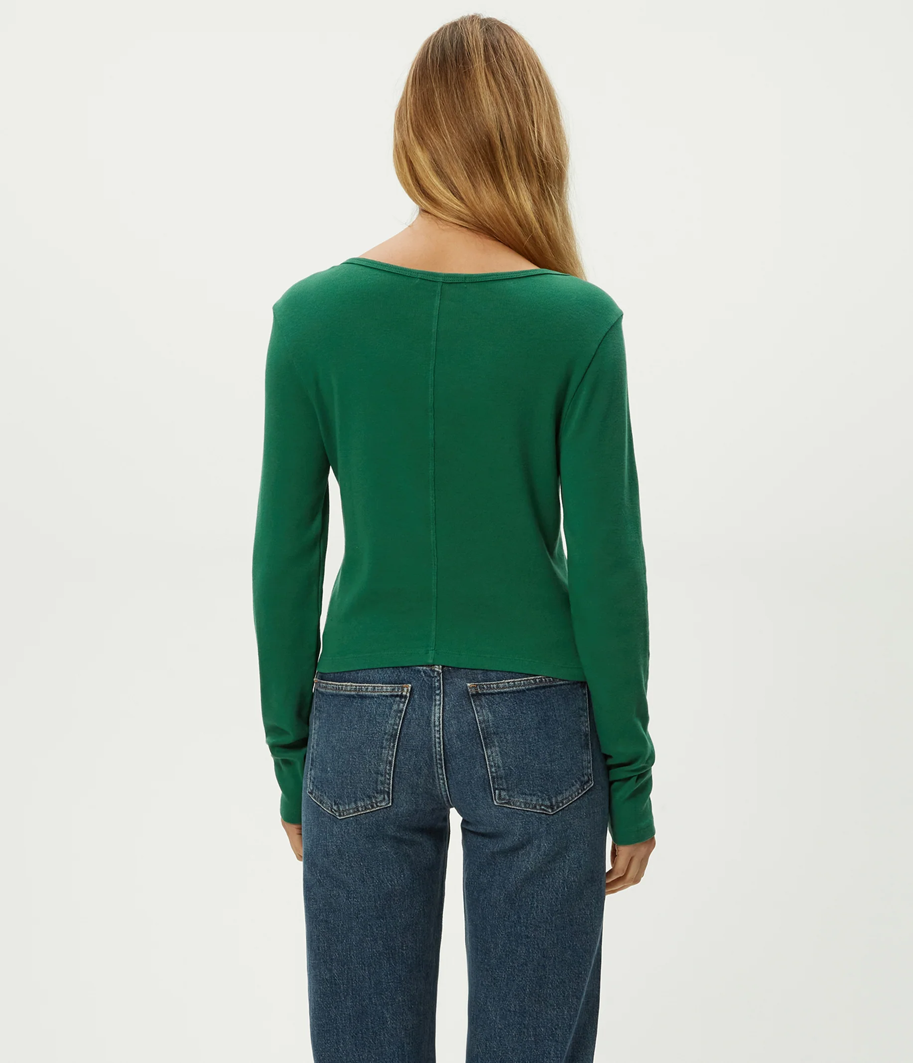 Lizzie V-Neck Long Sleeve Tee - Image 8