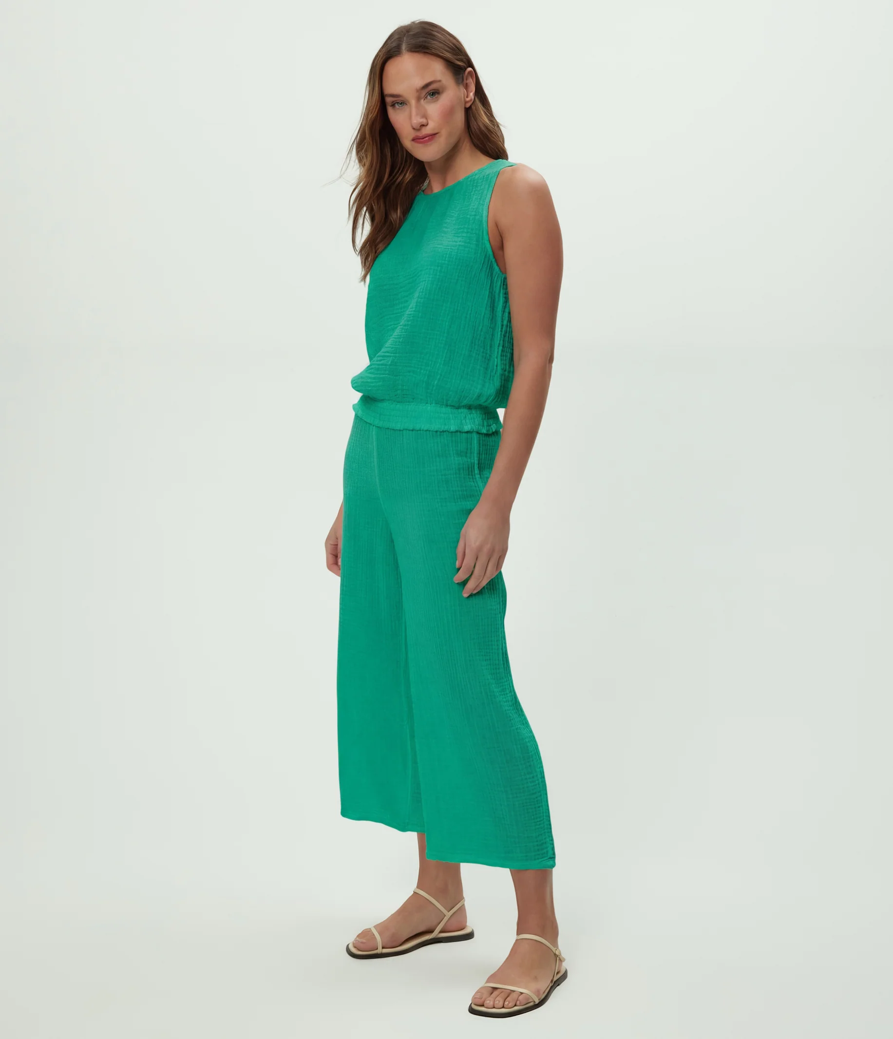 Medina Cropped Gauze Pant - Image 101