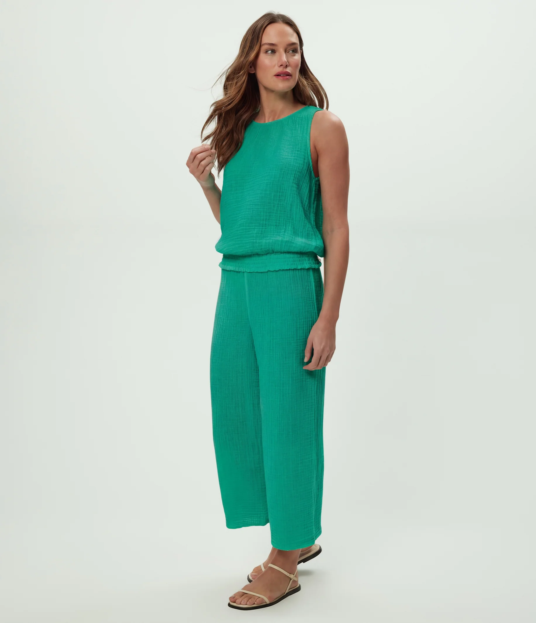 Medina Cropped Gauze Pant - Image 103