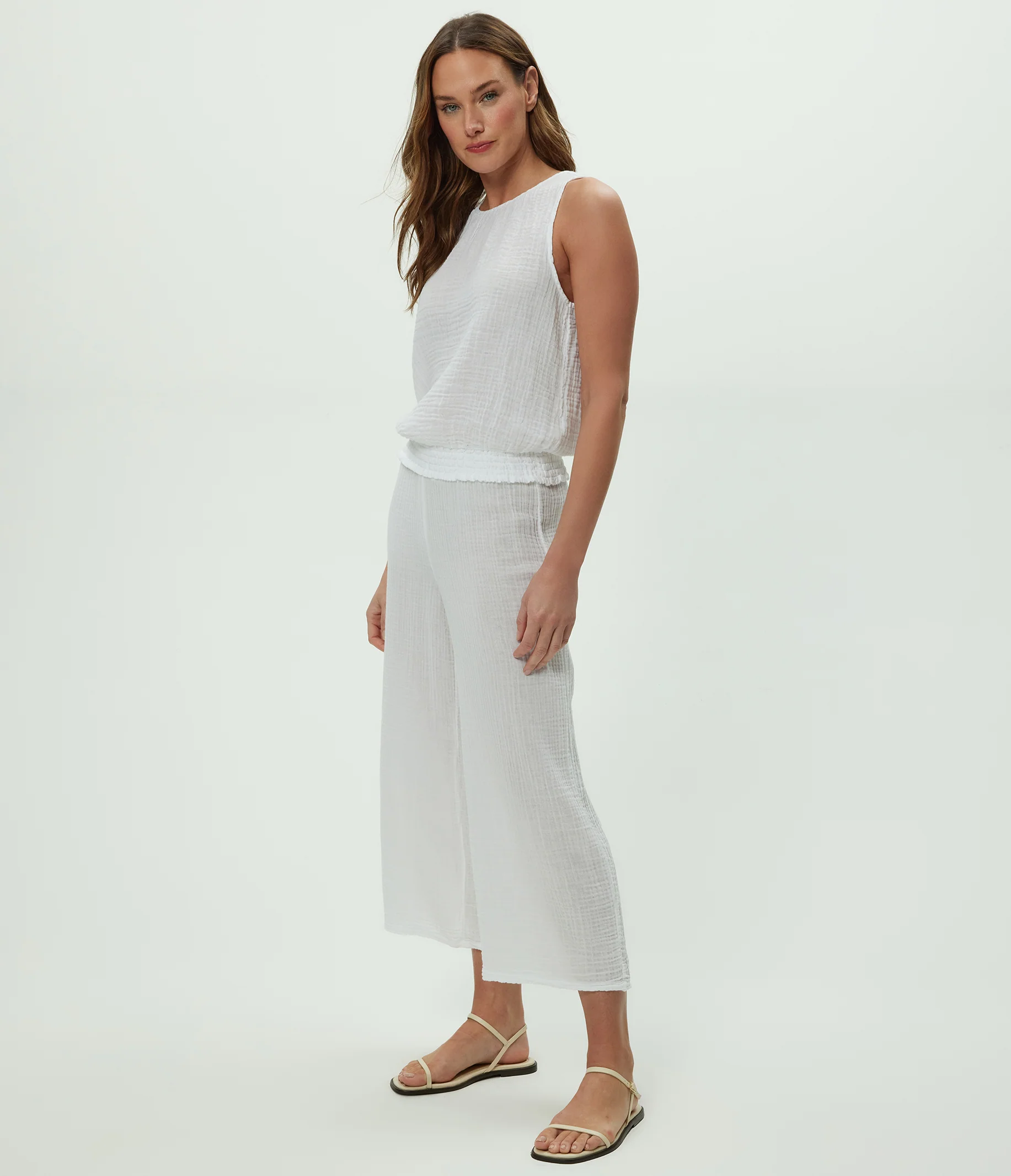 Medina Cropped Gauze Pant - Image 11