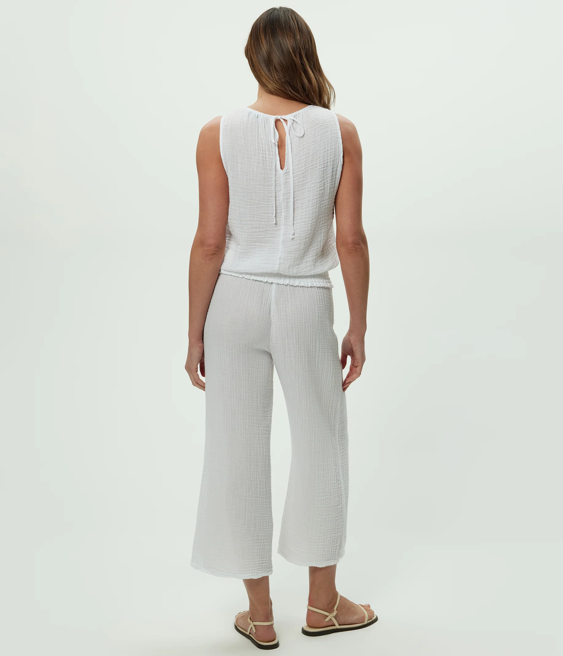 Medina Cropped Gauze Pant - Image 12