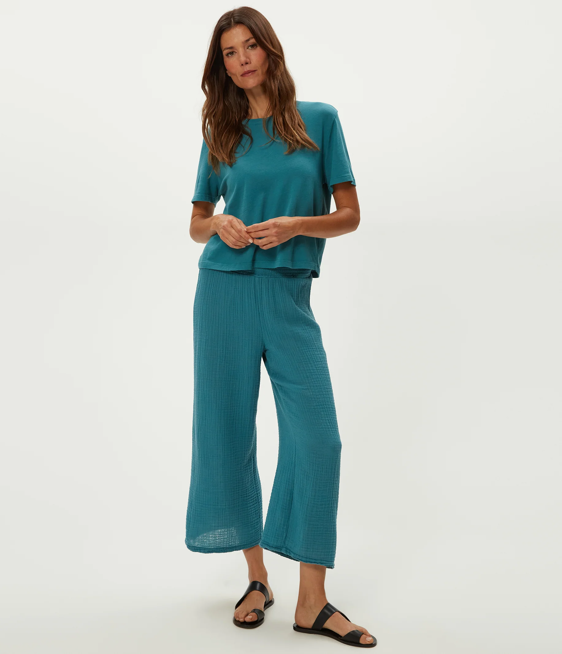Medina Cropped Gauze Pant - Image 13