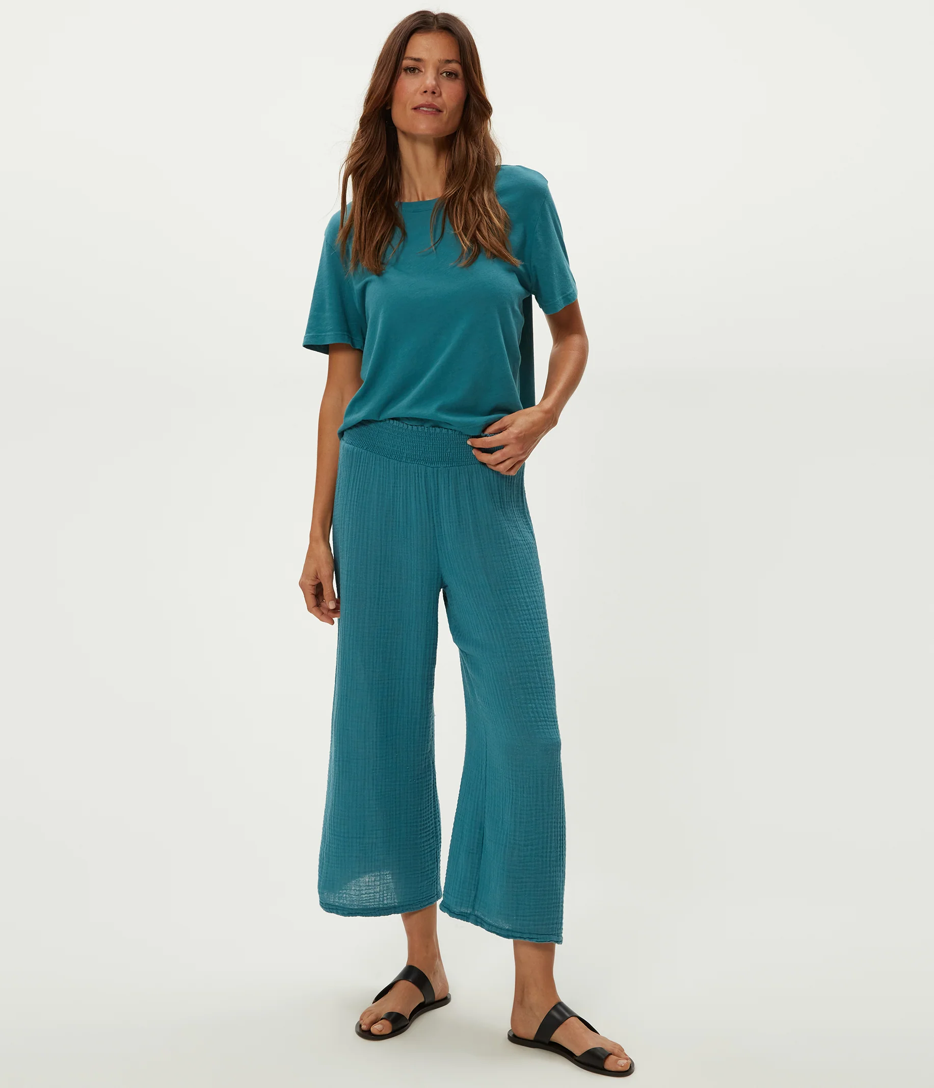 Medina Cropped Gauze Pant - Image 14