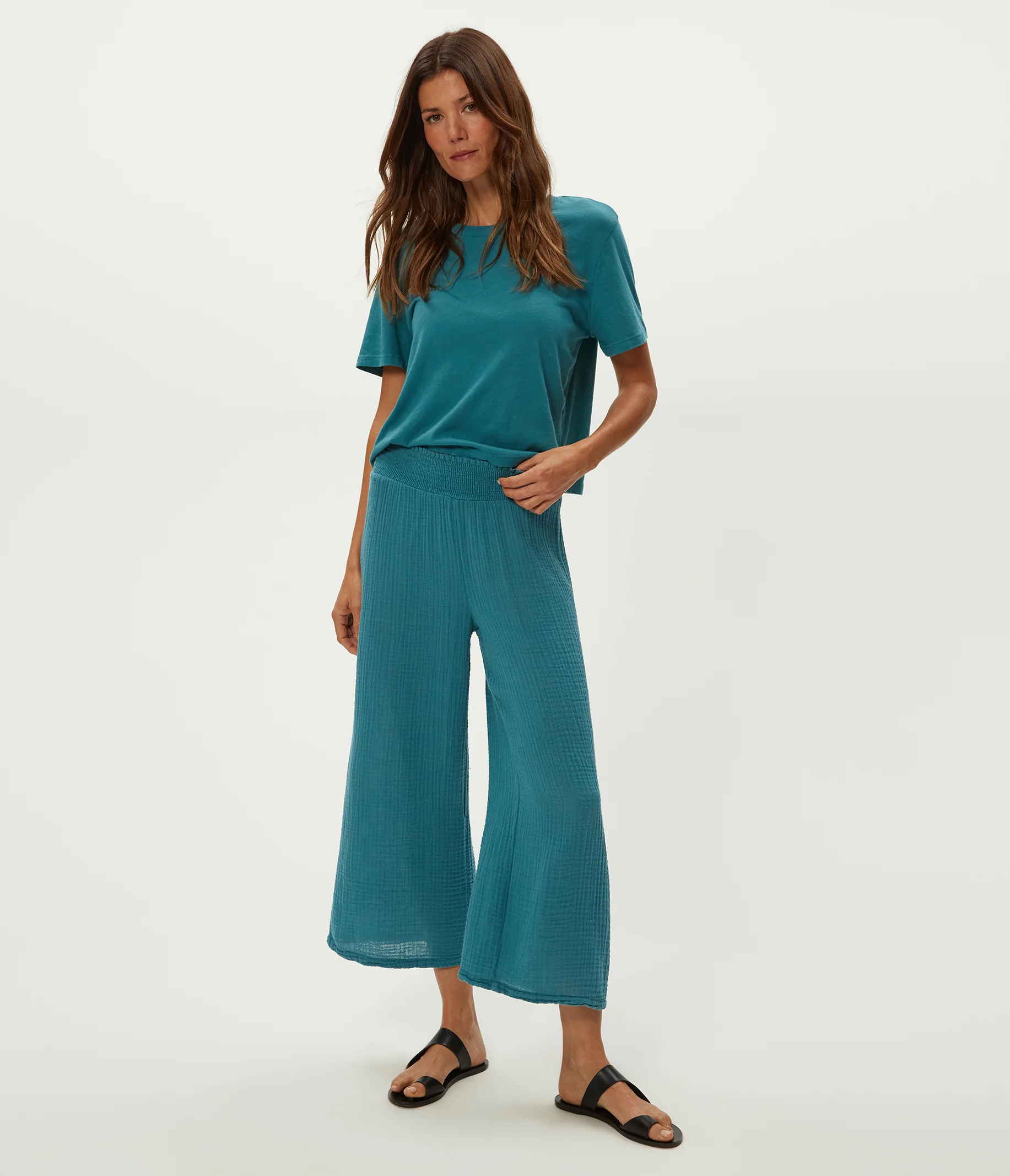 Medina Cropped Gauze Pant - Image 15