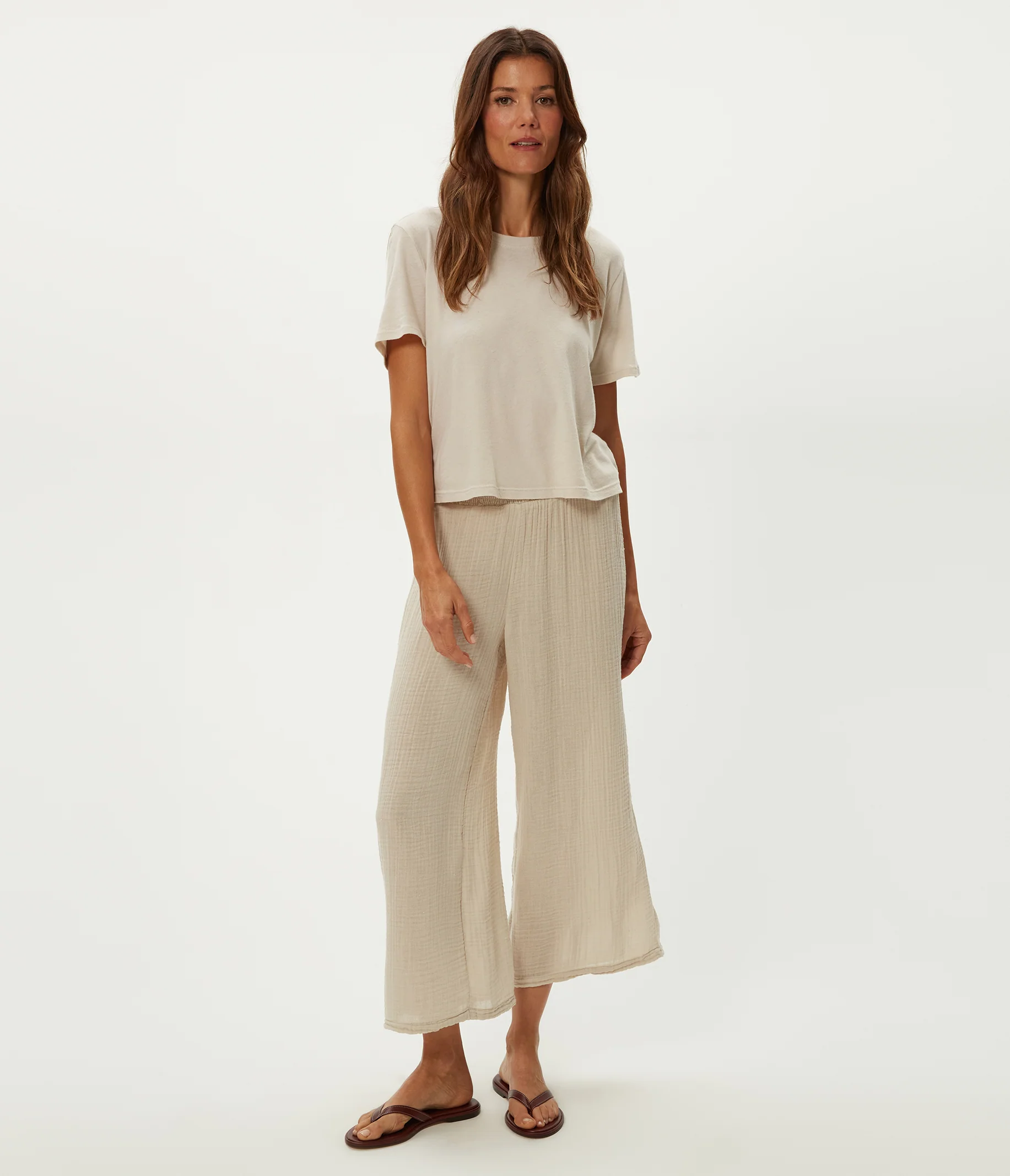 Medina Cropped Gauze Pant - Image 17