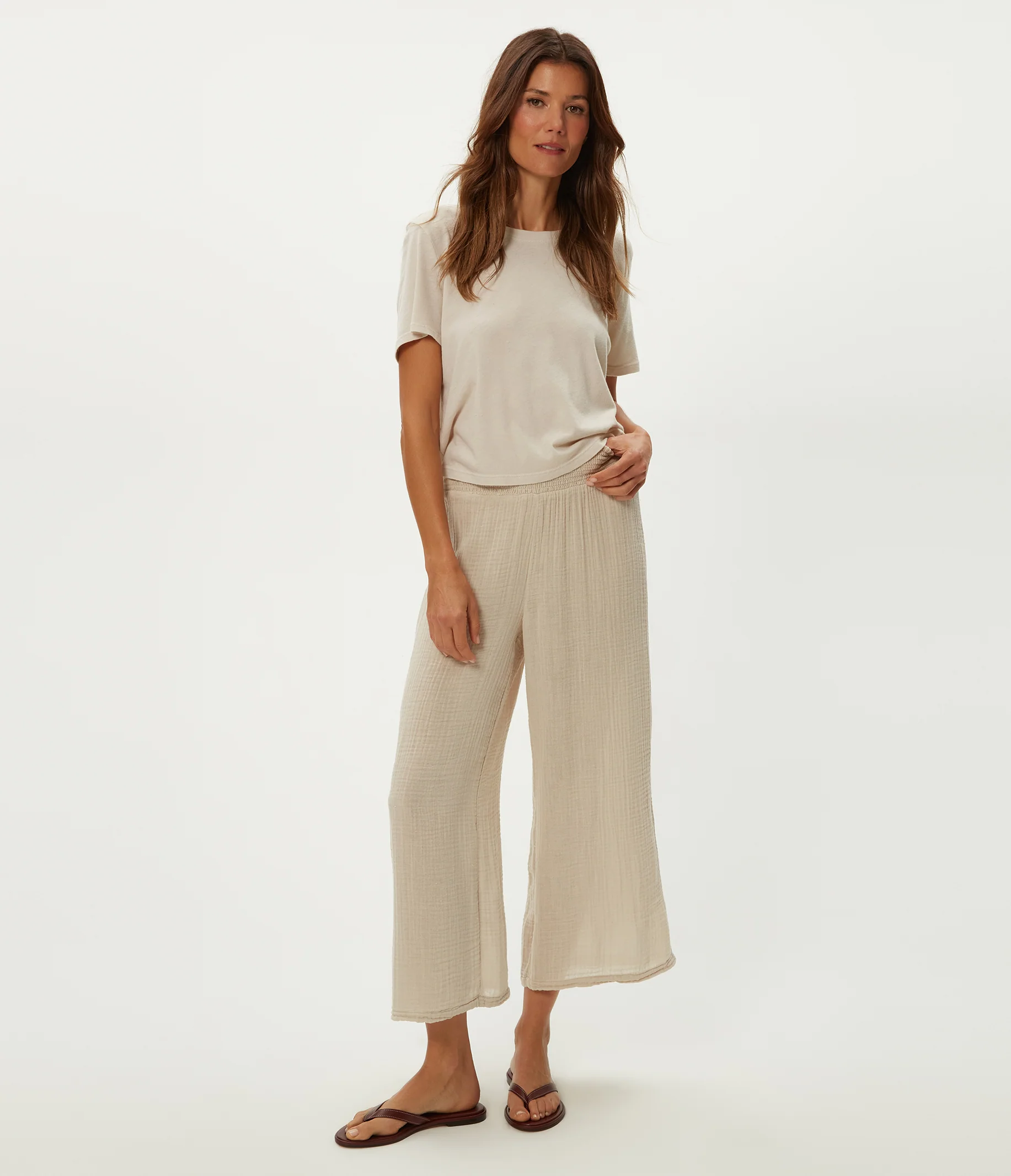 Medina Cropped Gauze Pant - Image 18