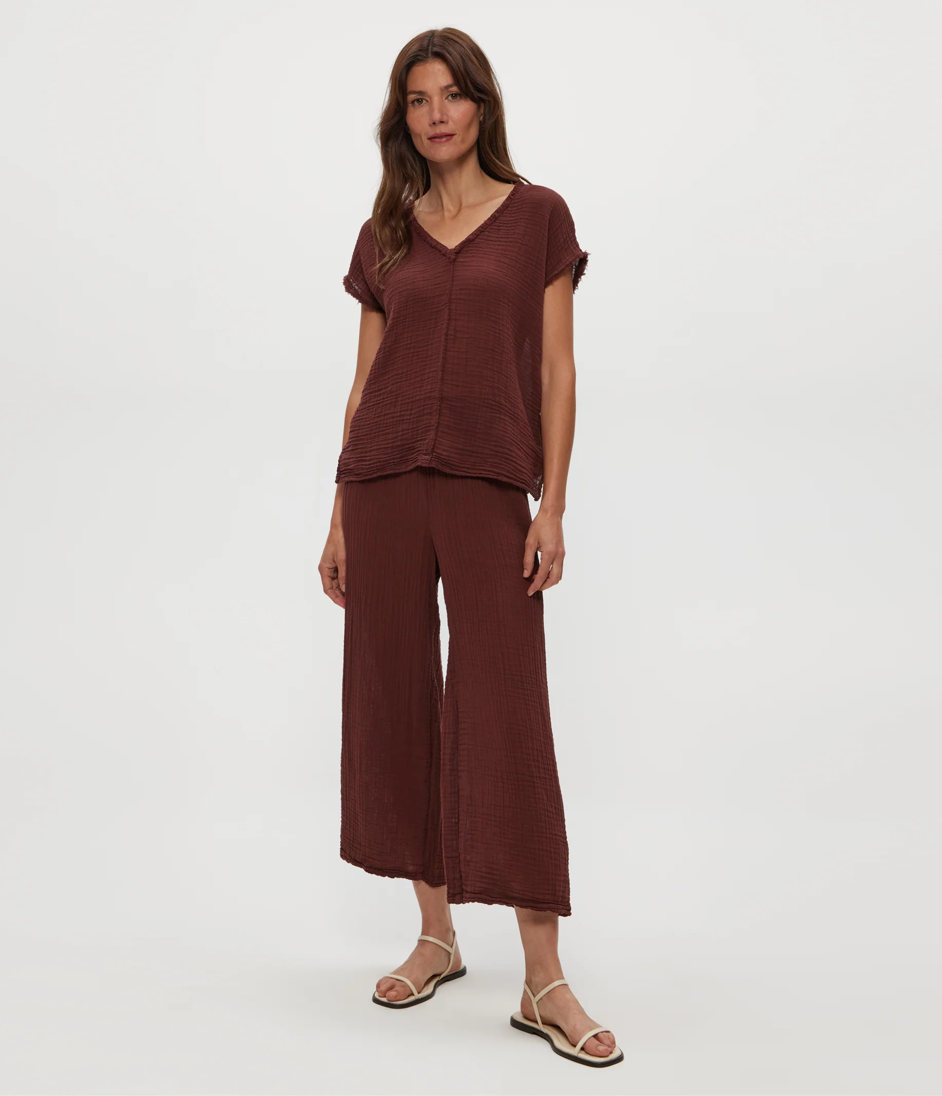 Medina Cropped Gauze Pant - Image 21
