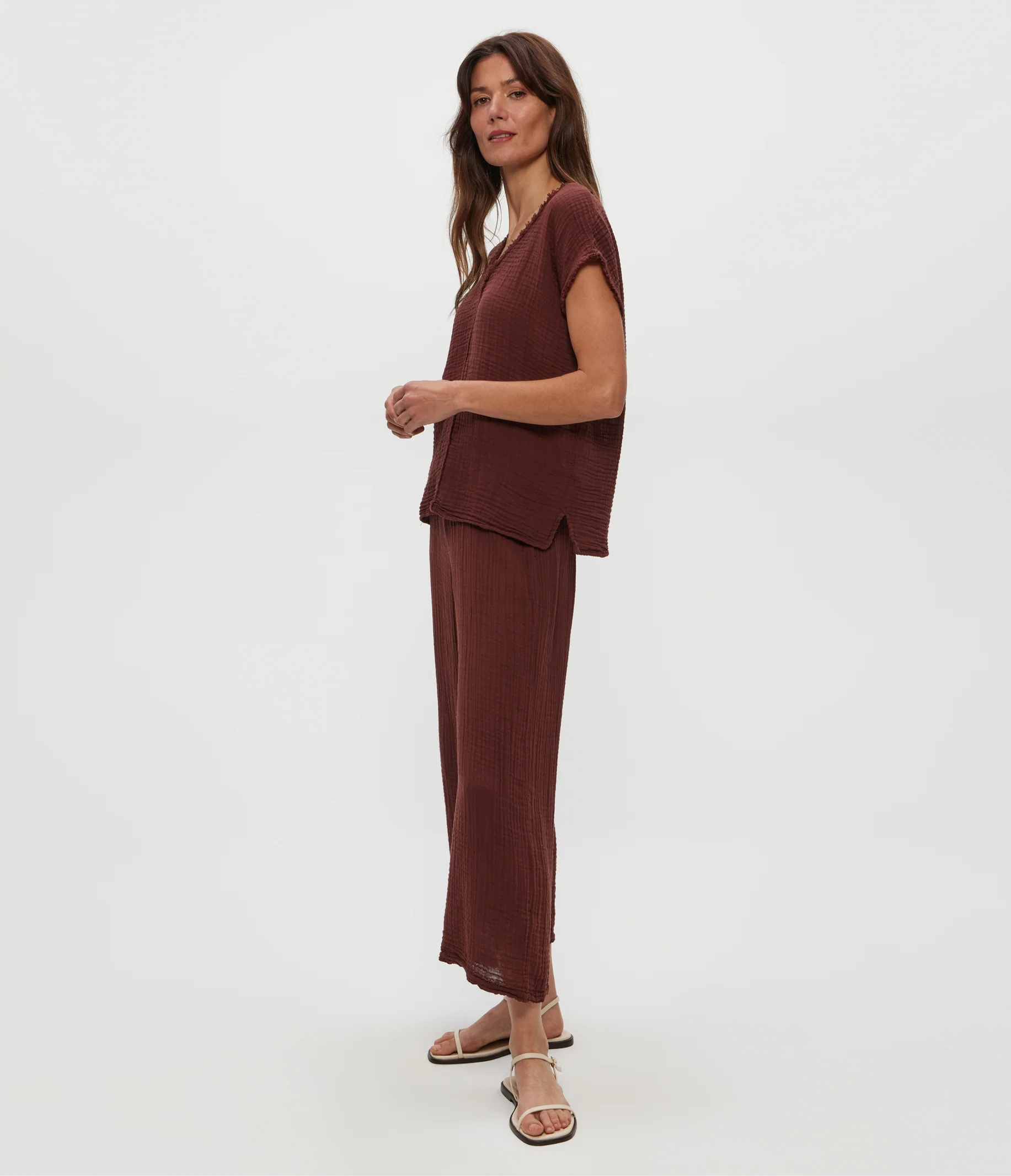 Medina Cropped Gauze Pant - Image 22