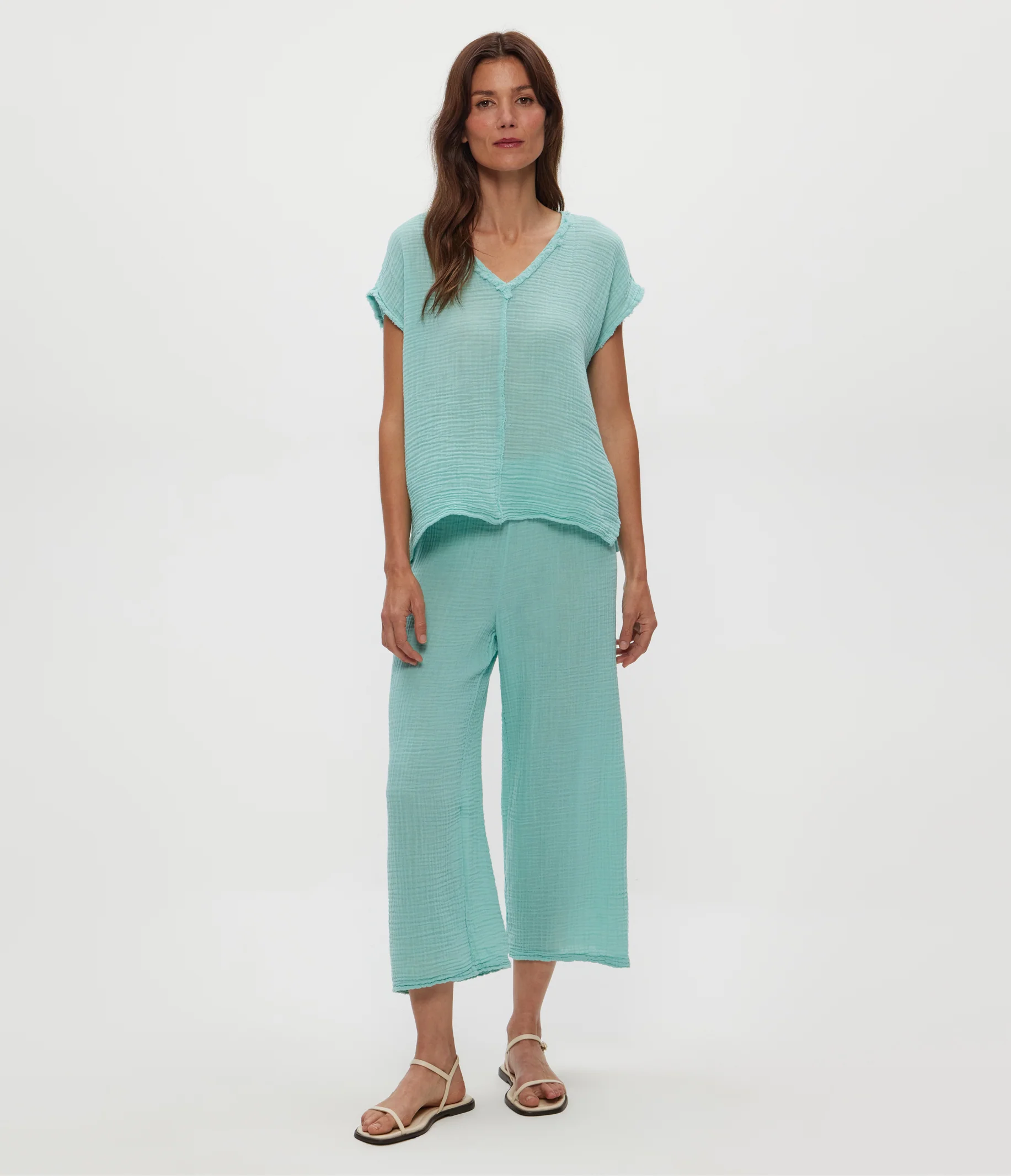 Medina Cropped Gauze Pant - Image 25