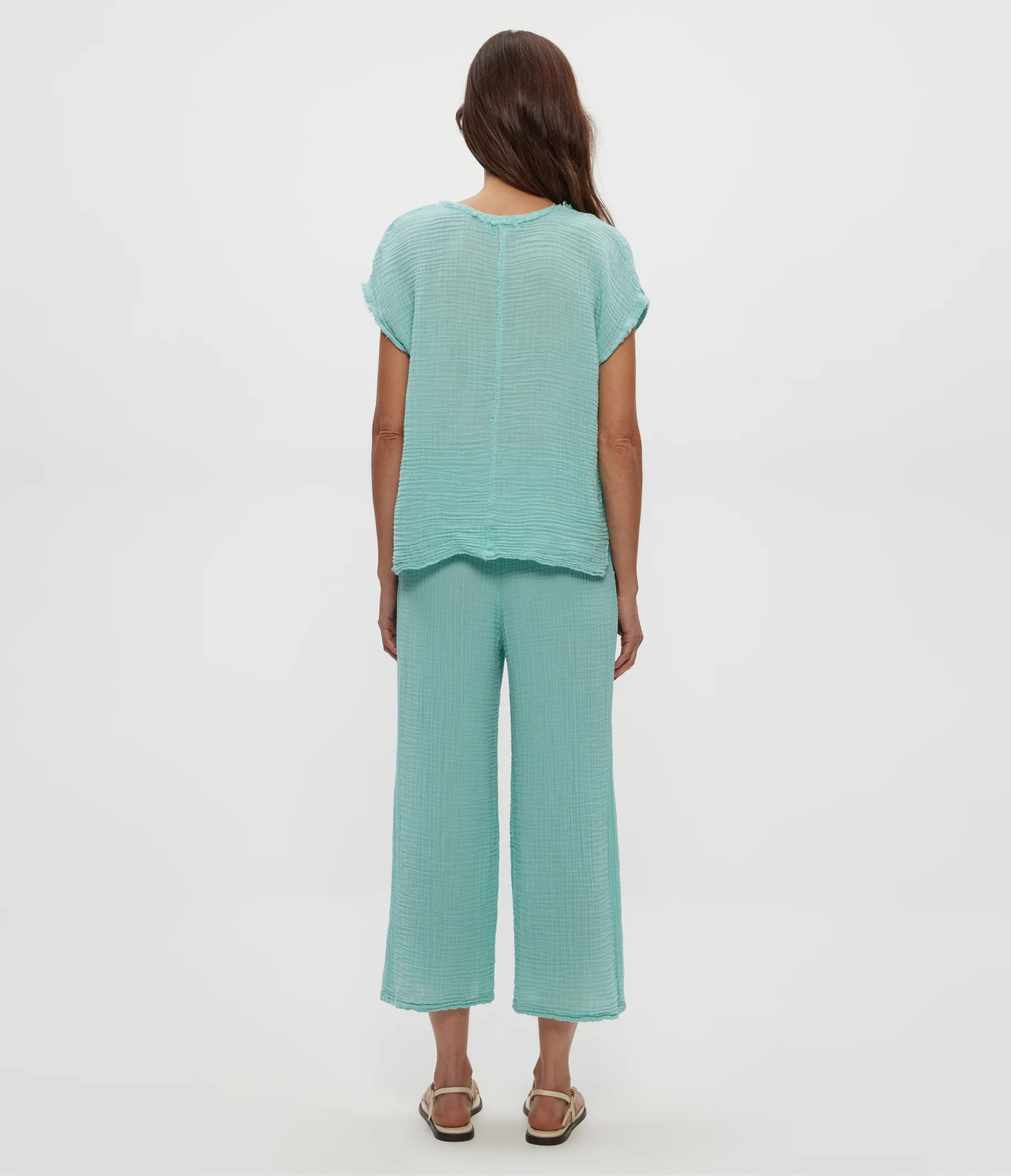 Medina Cropped Gauze Pant - Image 27