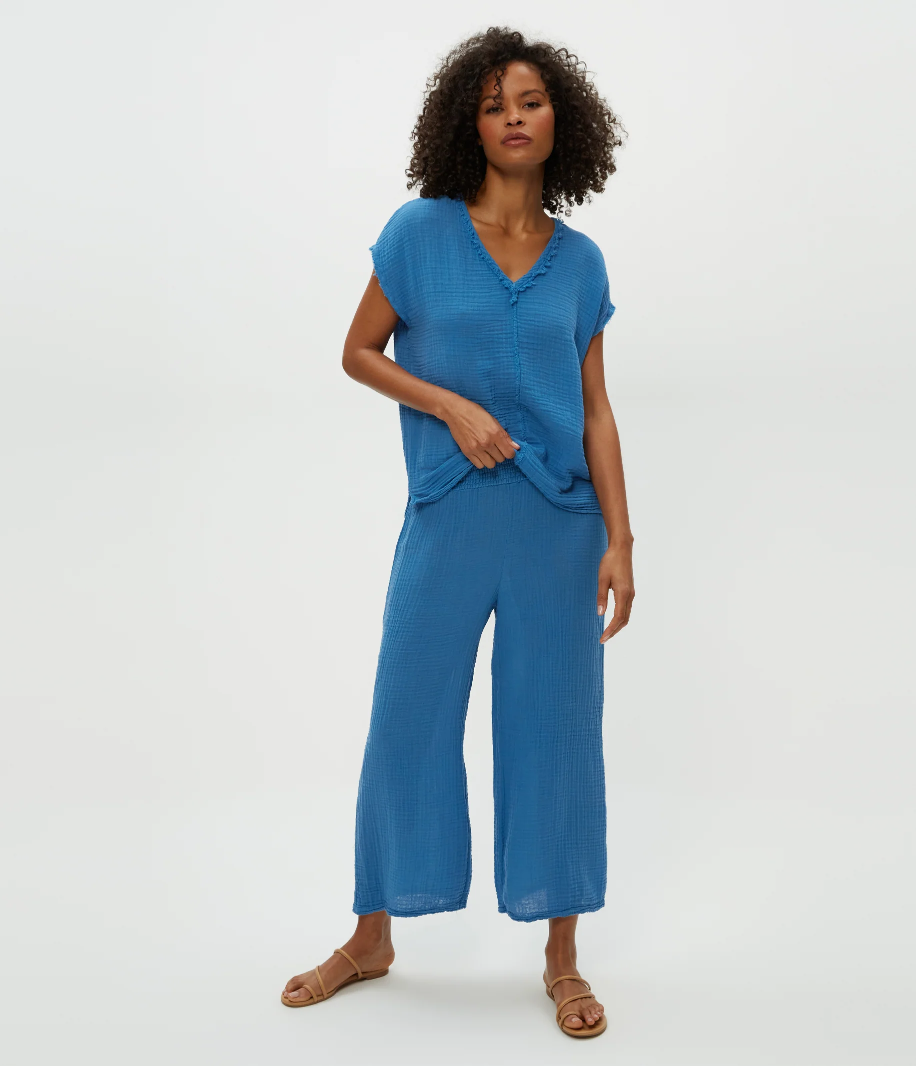 Medina Cropped Gauze Pant - Image 39