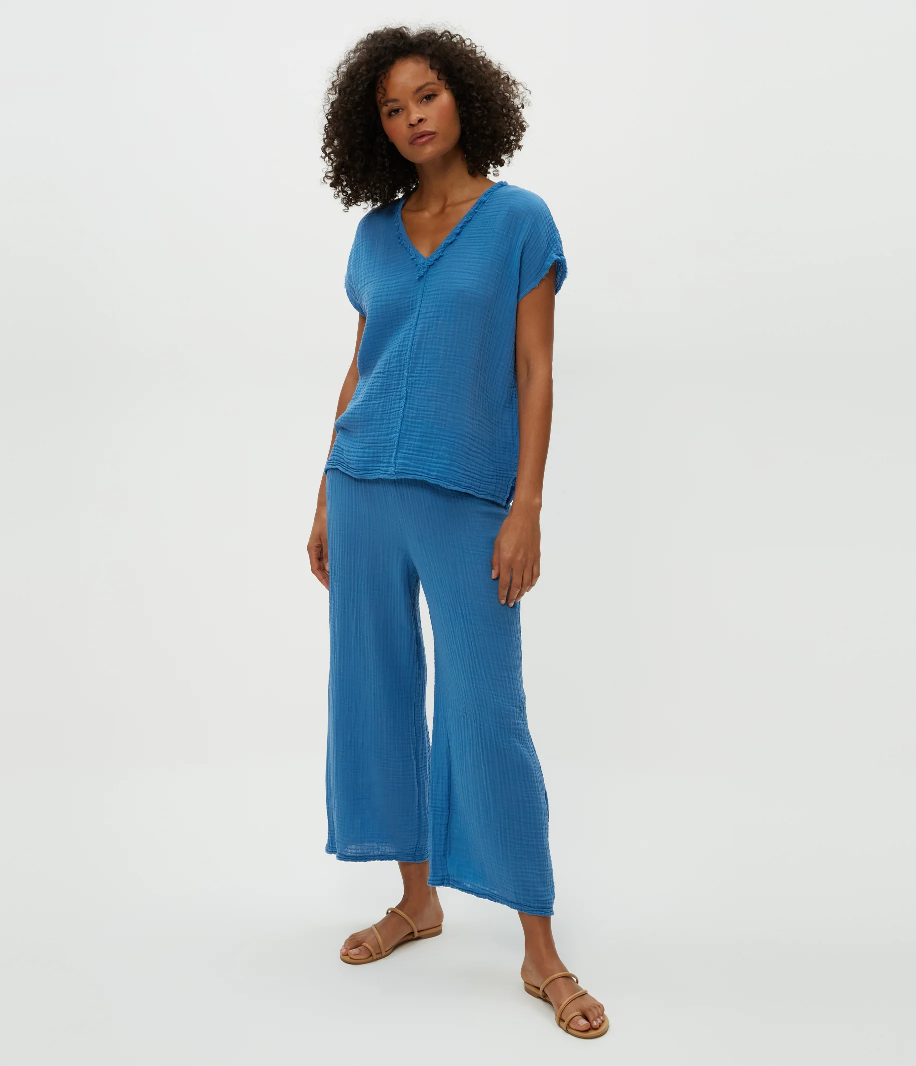 Medina Cropped Gauze Pant - Image 40