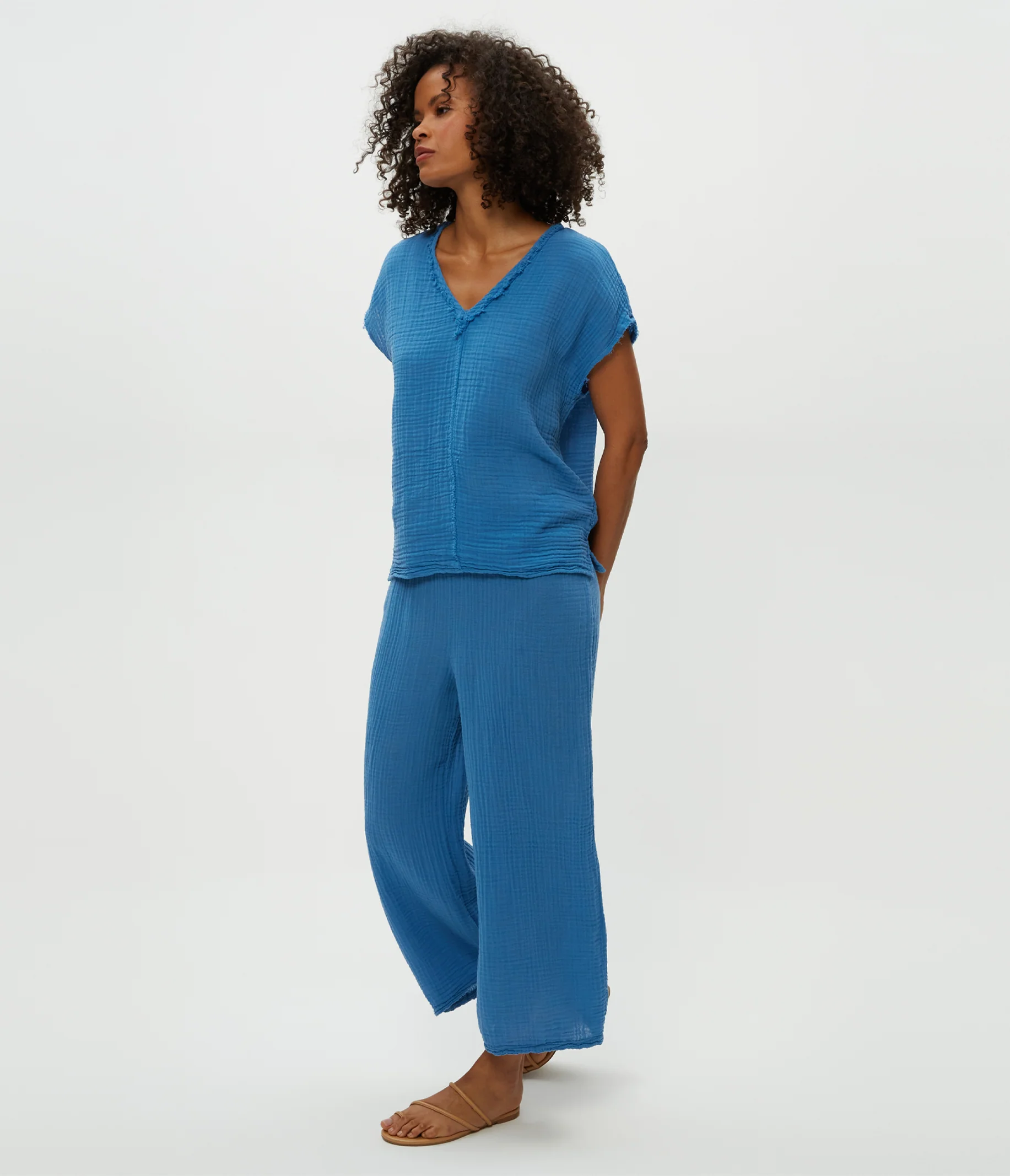 Medina Cropped Gauze Pant - Image 42
