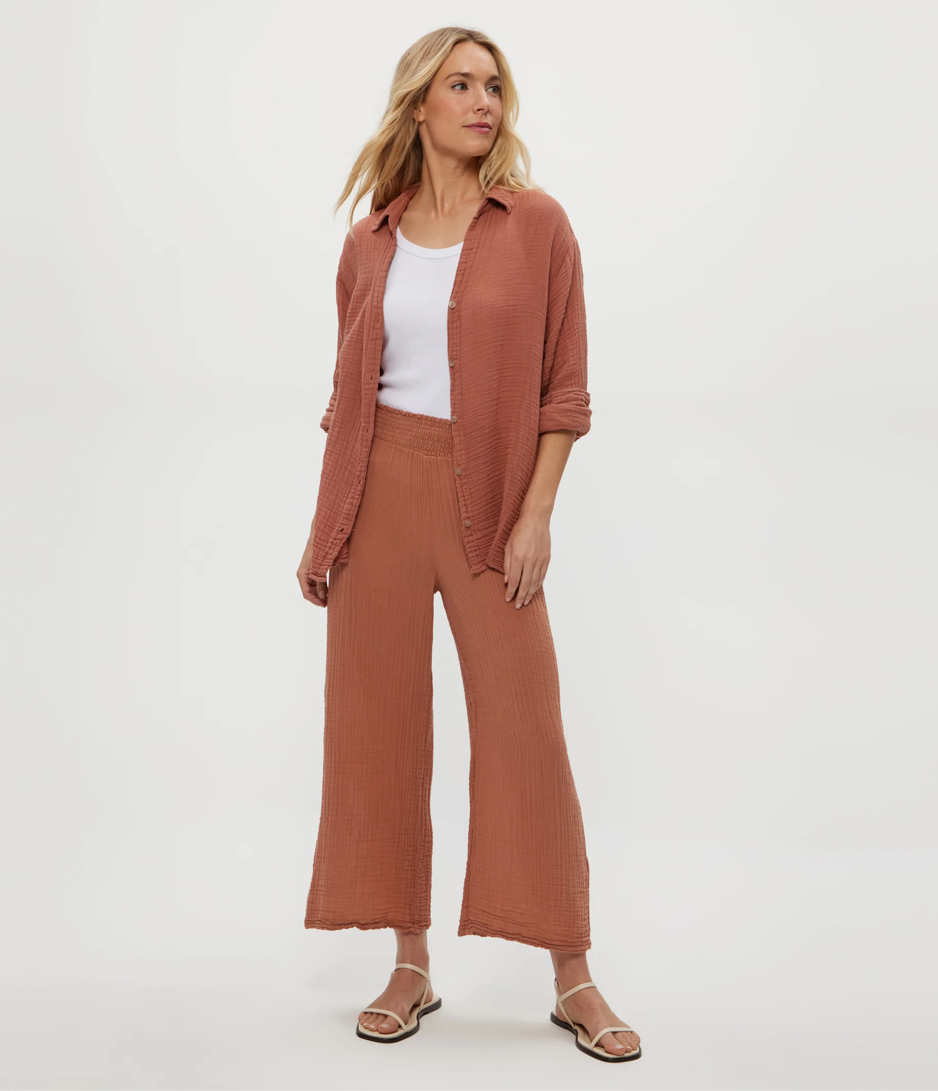 Medina Cropped Gauze Pant - Image 53
