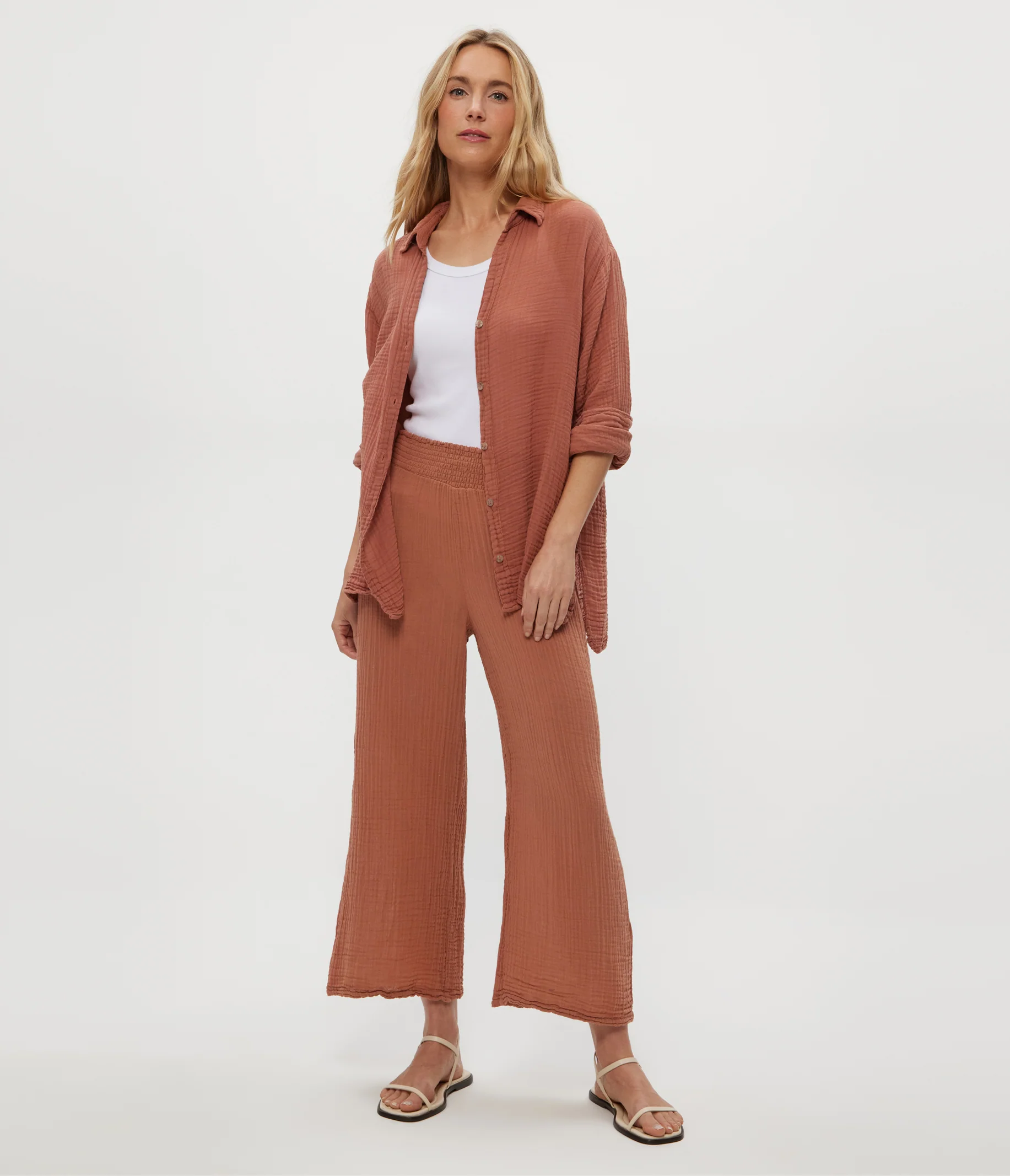 Medina Cropped Gauze Pant - Image 54