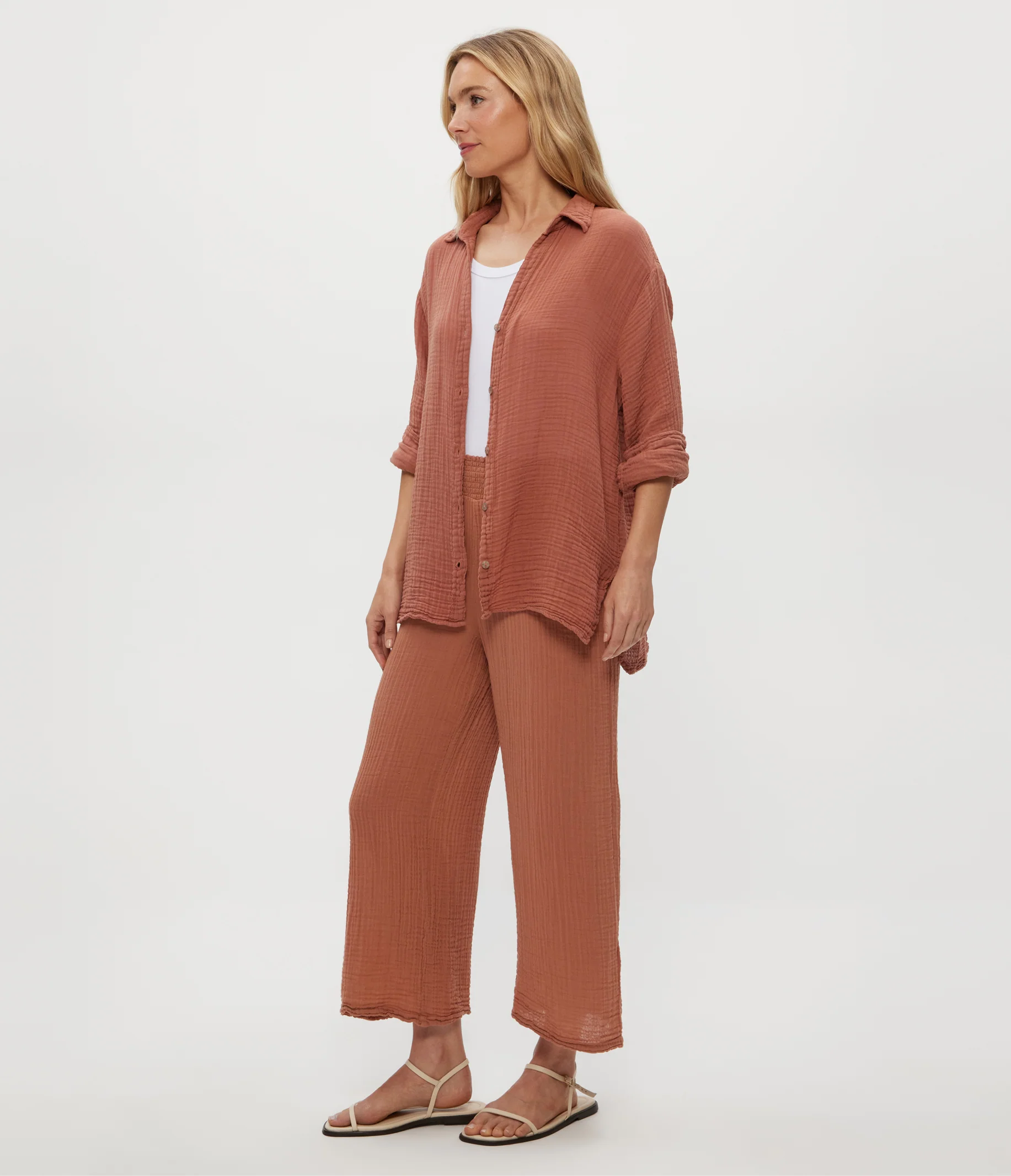 Medina Cropped Gauze Pant - Image 56