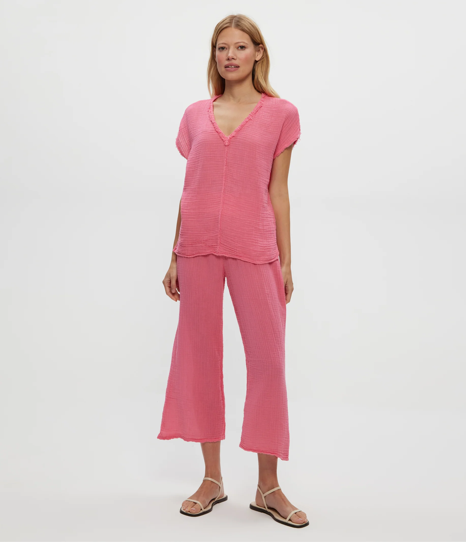 Medina Cropped Gauze Pant - Image 58