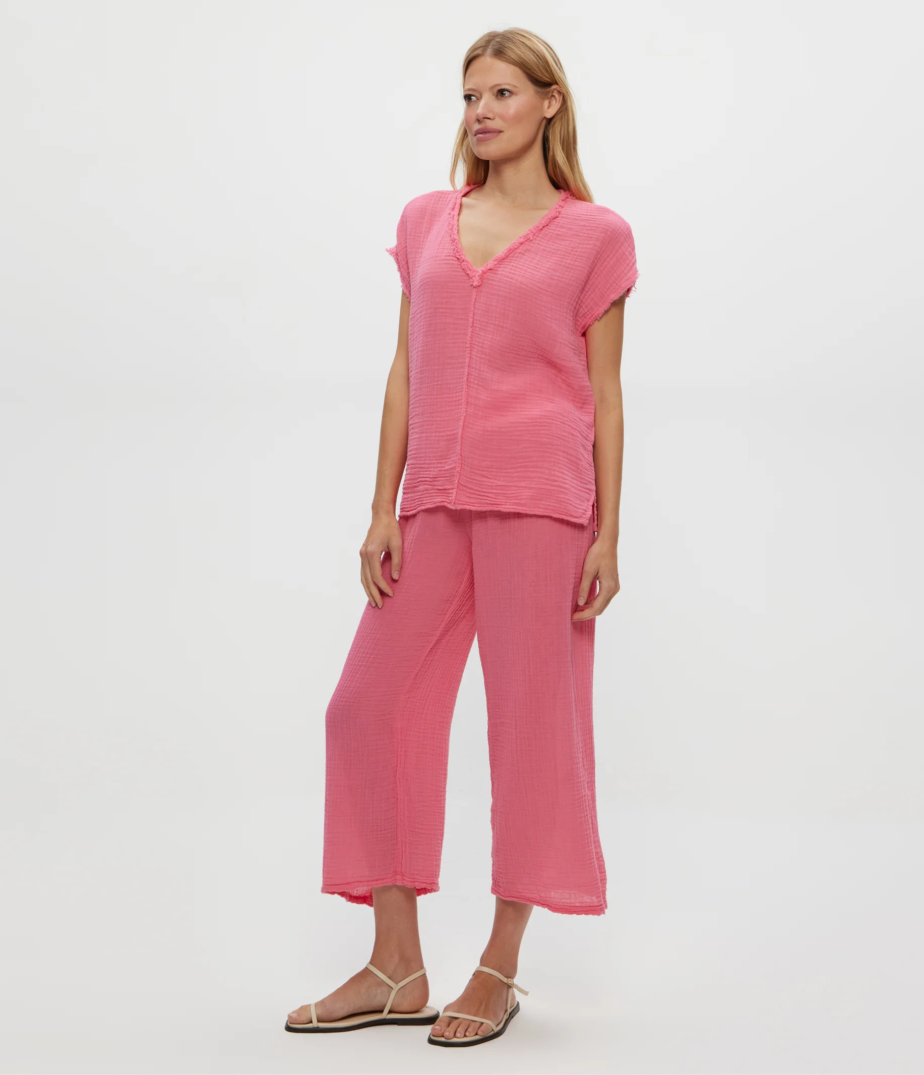 Medina Cropped Gauze Pant - Image 59