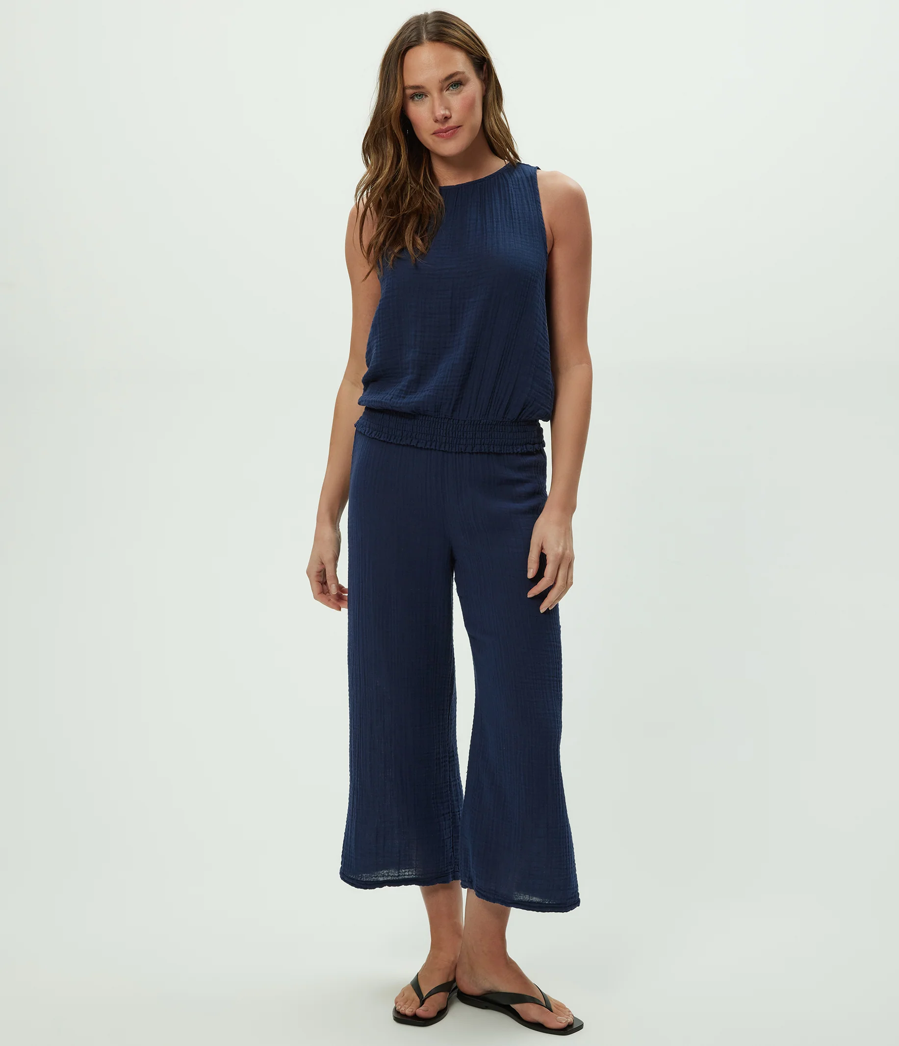 Medina Cropped Gauze Pant - Image 6