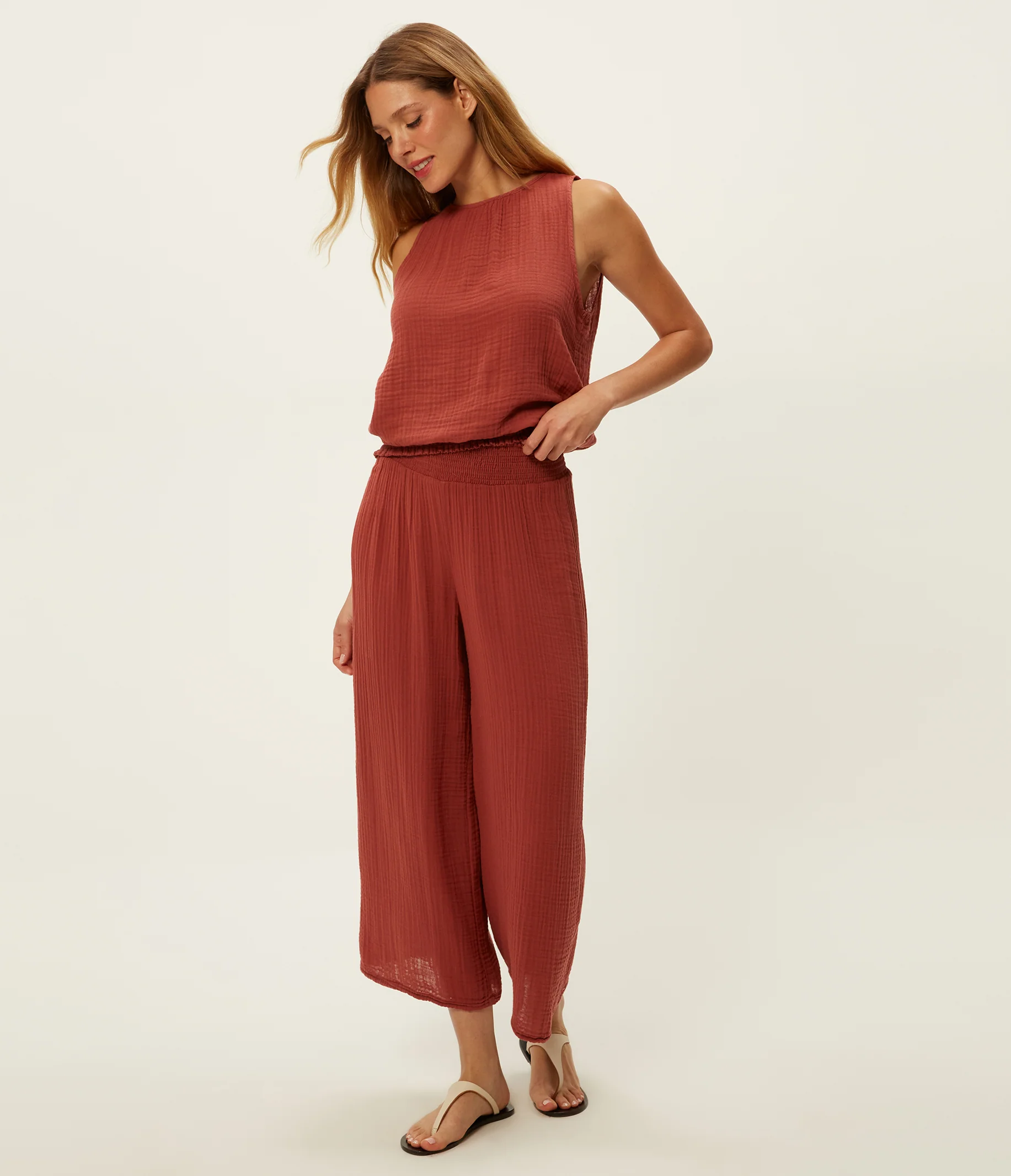 Medina Cropped Gauze Pant - Image 66