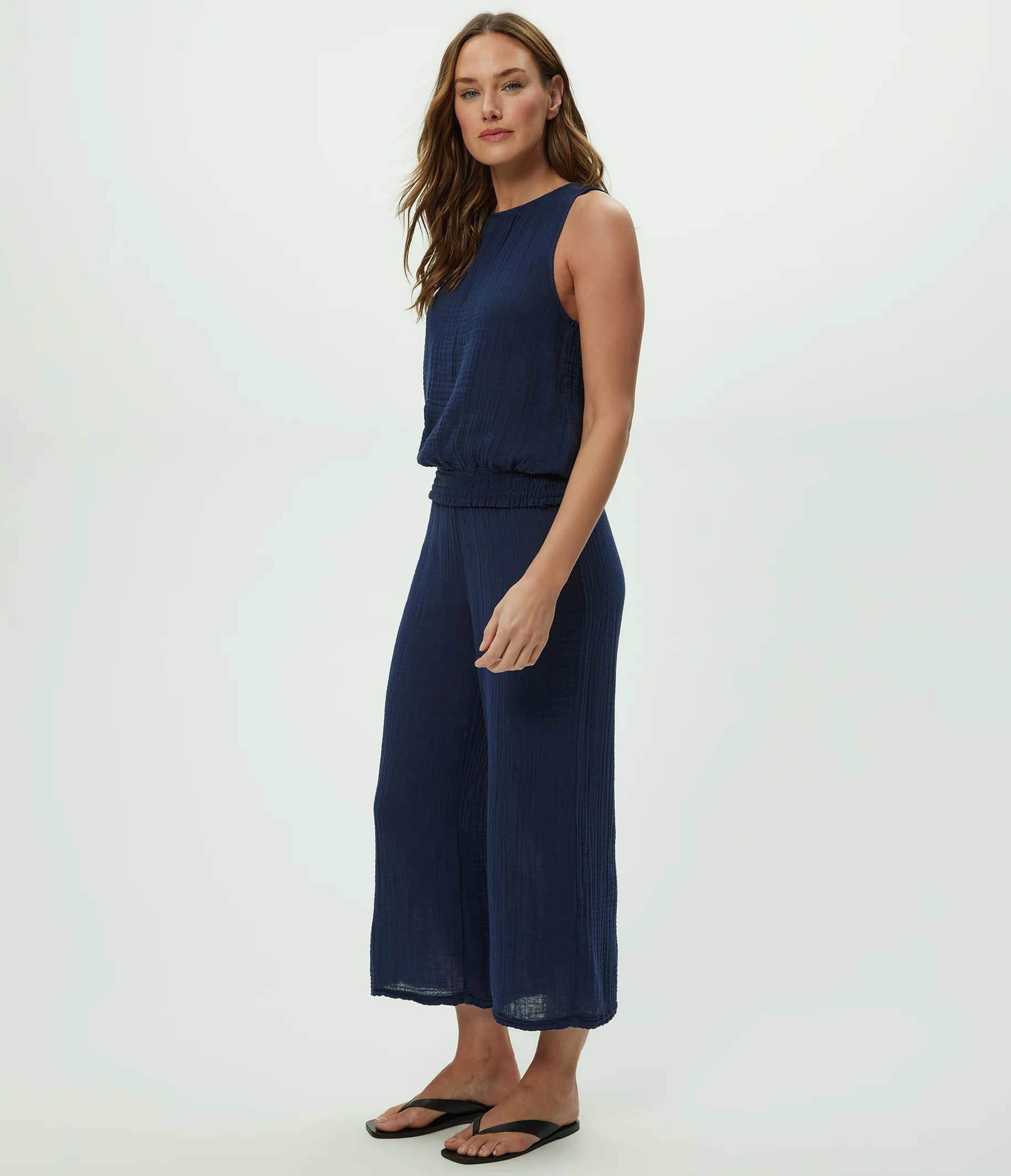 Medina Cropped Gauze Pant - Image 7