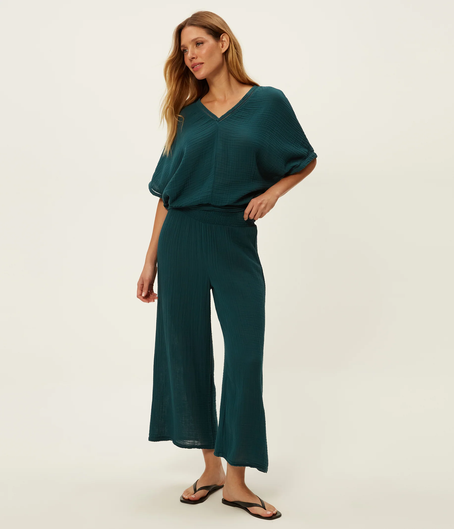 Medina Cropped Gauze Pant - Image 70