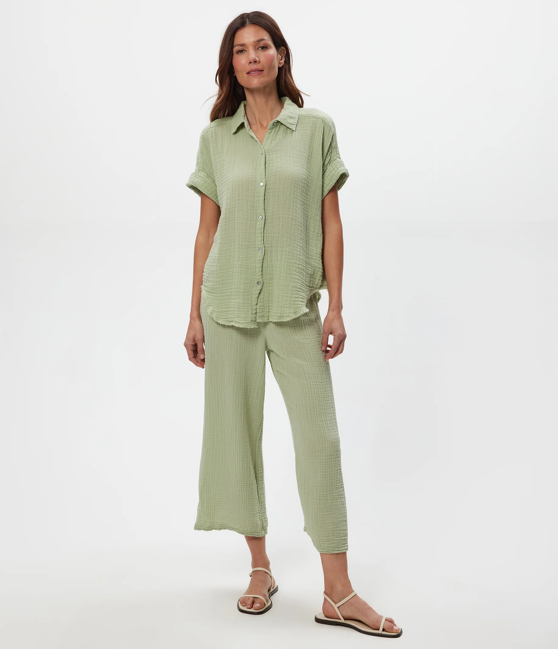 Medina Cropped Gauze Pant - Image 73