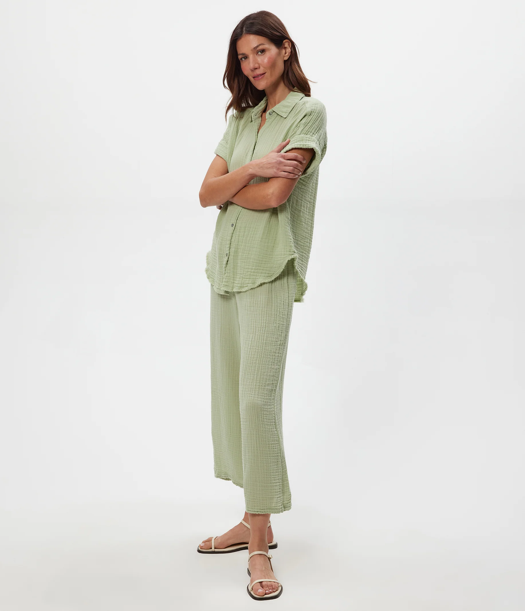 Medina Cropped Gauze Pant - Image 74